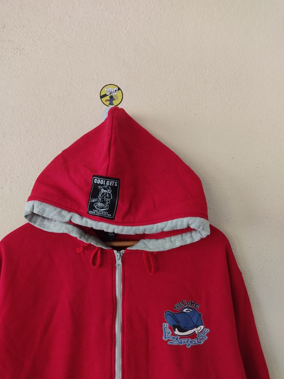 Rap Tees × Vintage VINTAGE COOL GET HIP-HOP RED HOODIE Size US M / EU 48-50 / 2 - 4 Thumbnail