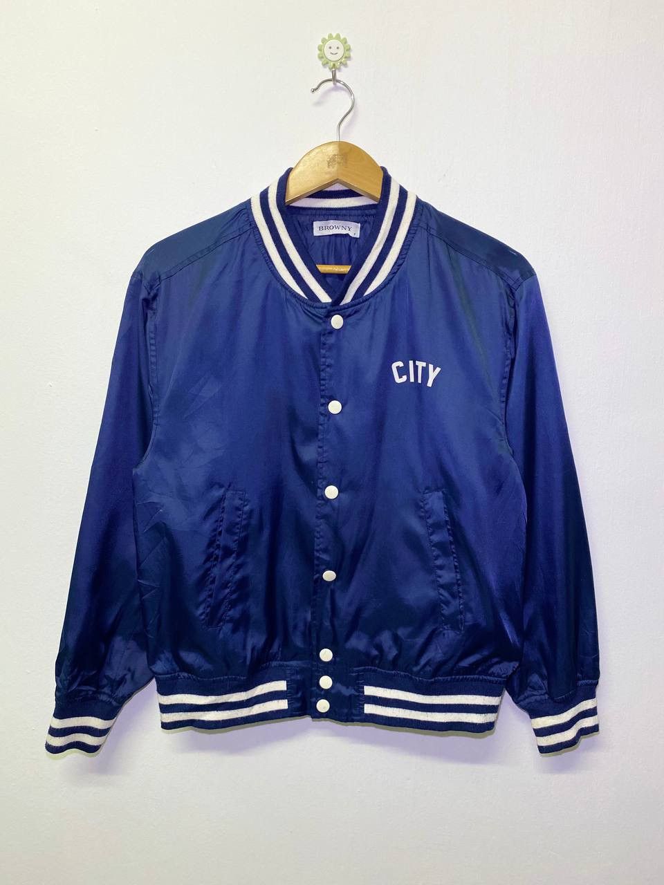 Japanese Brand Browny Varsity Jacket Nylon Size US S / EU 44-46 / 1 - 1 Thumbnail