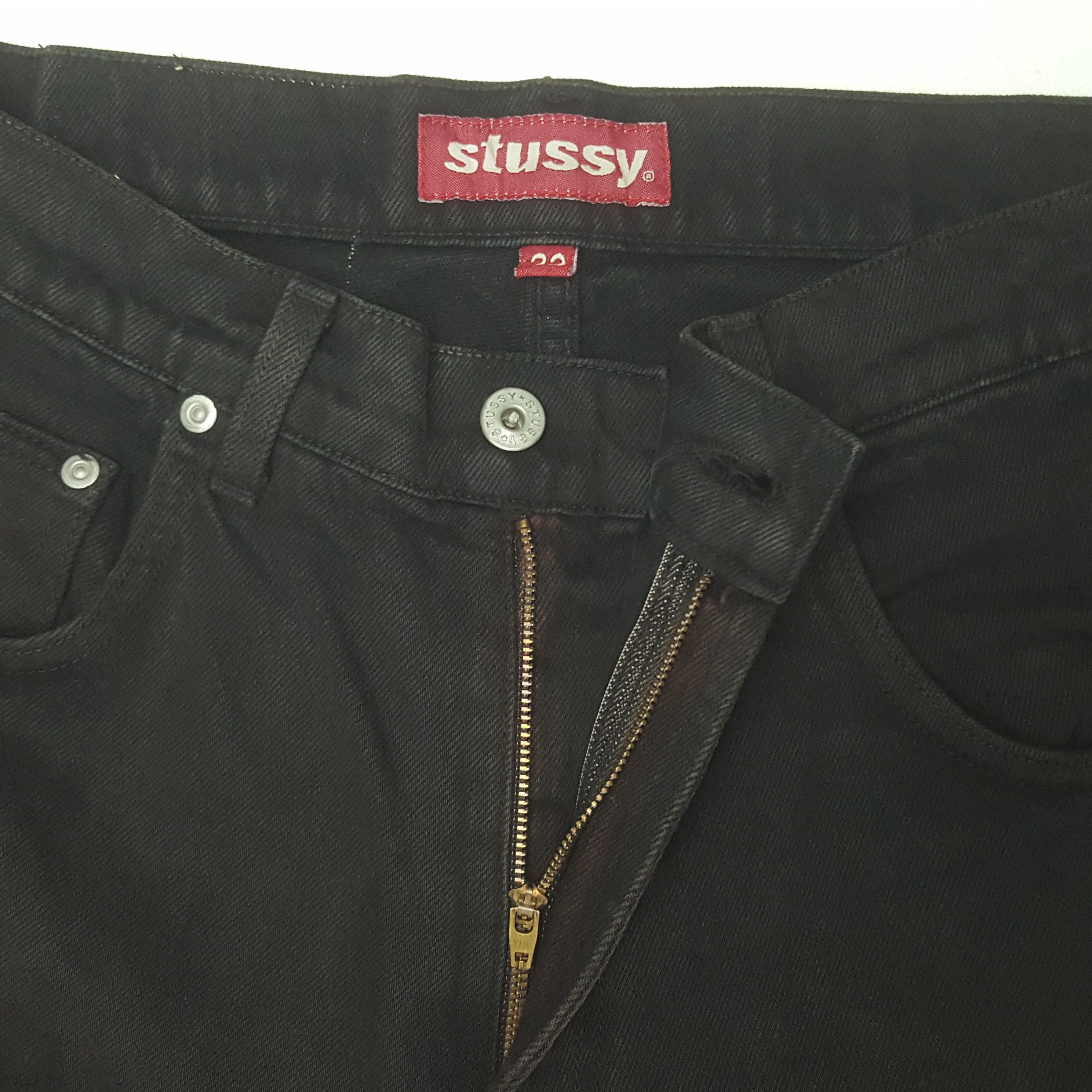 Stussy × Vintage Vintage Stussy Steetwear Style Custom Signature Denim Jeans Size US 33 - 12 Thumbnail