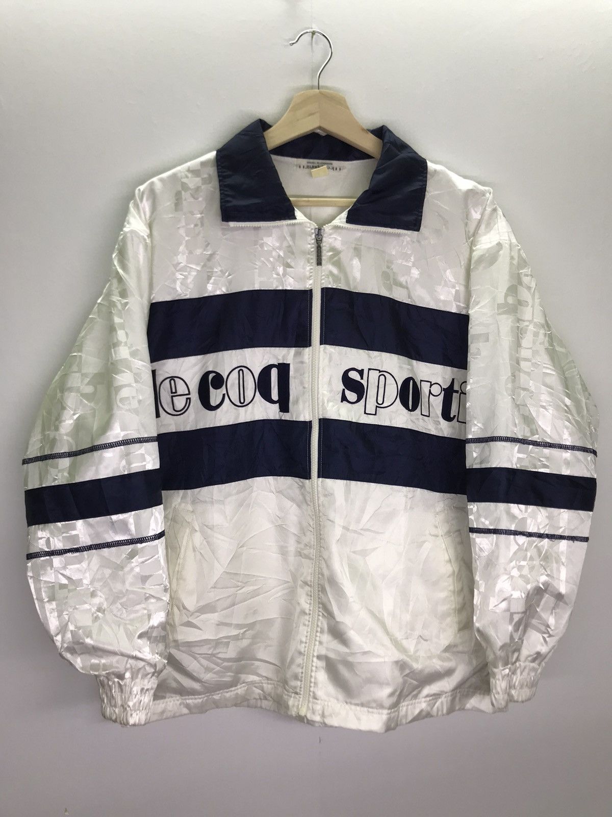 Le Coq Sportif Vintage 90s Le coq Sportif Reflection Logo Jacket Size US L / EU 52-54 / 3 - 2 Thumbnail