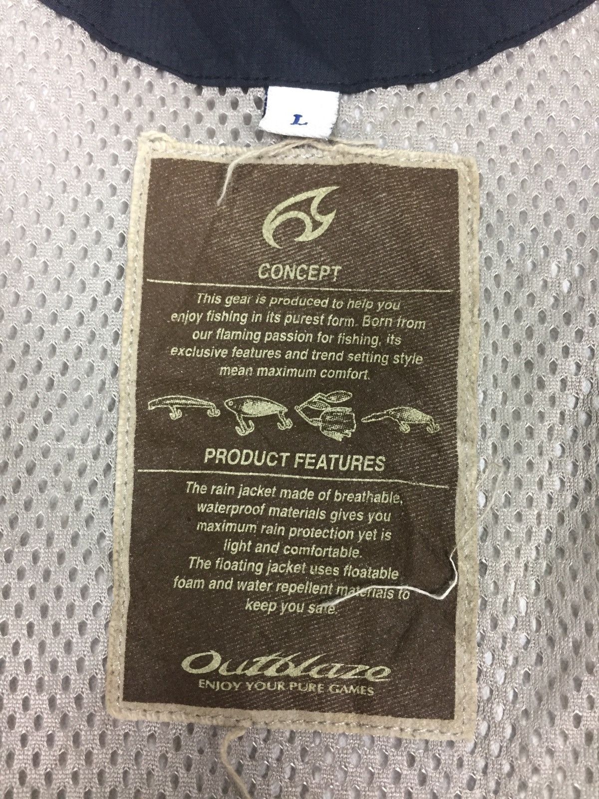 Japanese Brand Outblaz Fishing Hoodie Nylon Jakcet #J6-4 Size US L / EU 52-54 / 3 - 5 Thumbnail