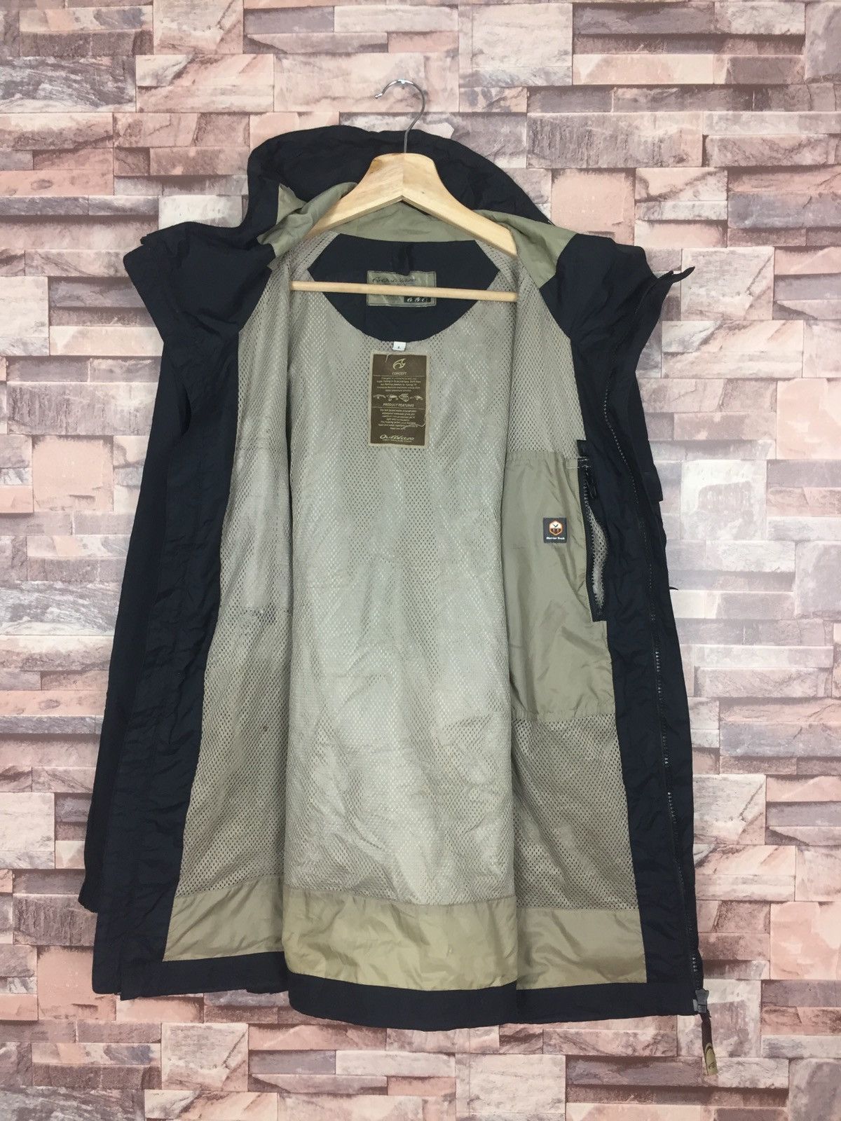 Japanese Brand Outblaz Fishing Hoodie Nylon Jakcet #J6-4 Size US L / EU 52-54 / 3 - 4 Thumbnail