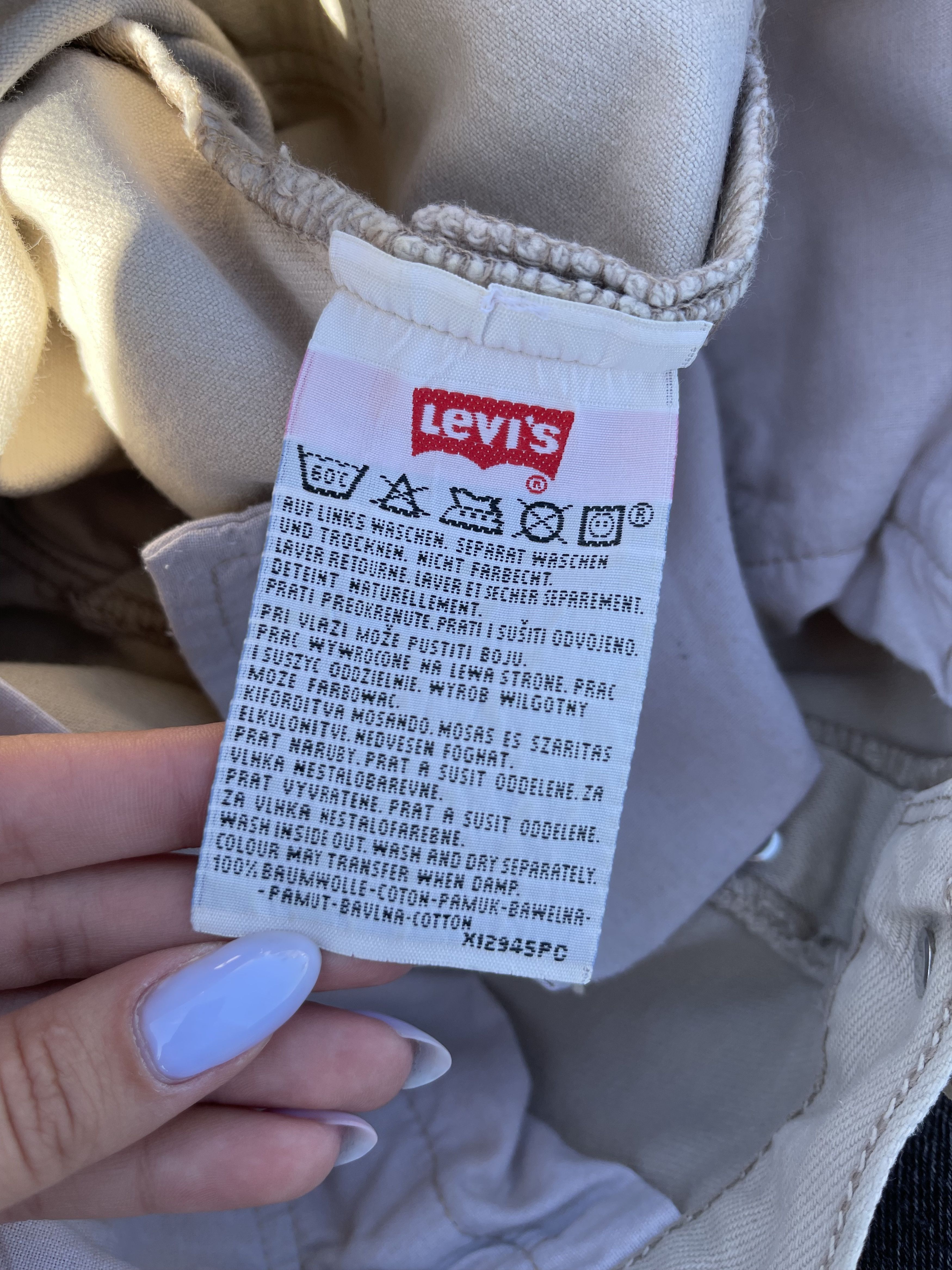 Levi's × Levi's Vintage Clothing × Vintage Levi's 501 Made In USA Vintage Cream Denim Pant Size US 31 - 14 Thumbnail