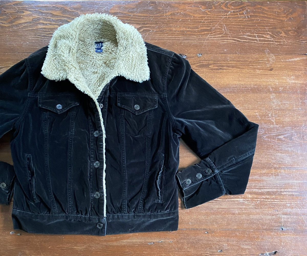 Gap Vintage 90’s Gap Velour Deep Pile Fleece Women’s Snap Jacket Size M / US 6-8 / IT 42-44 - 1 Thumbnail
