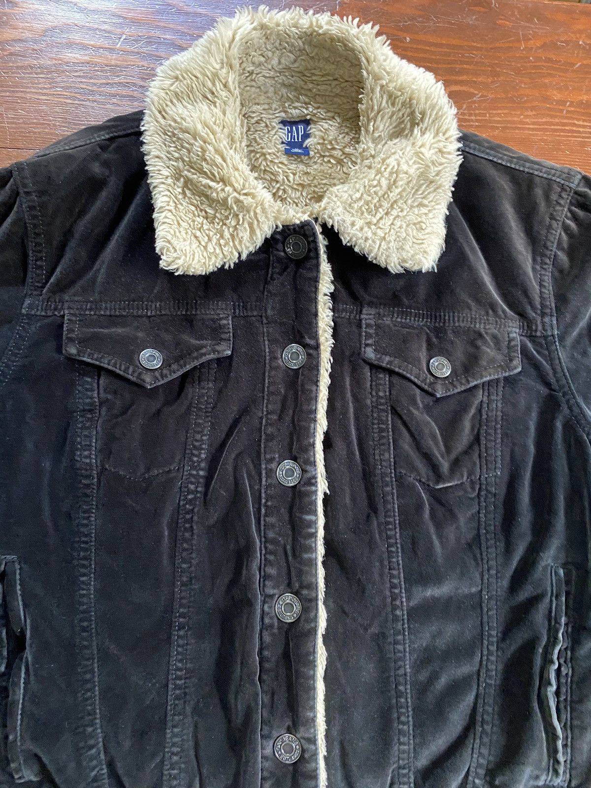 Gap Vintage 90’s Gap Velour Deep Pile Fleece Women’s Snap Jacket Size M / US 6-8 / IT 42-44 - 3 Thumbnail