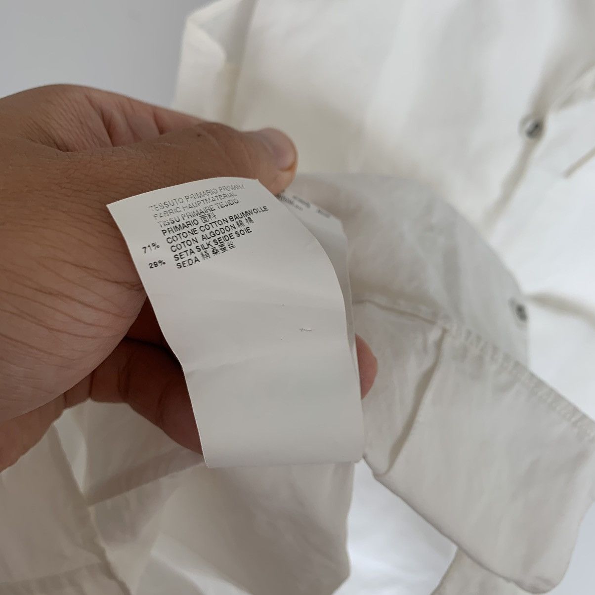 Maison Margiela Maison Margiela Shirt Artisanal Short Sleeve Belt White S Size M / US 6-8 / IT 42-44 - 11 Thumbnail
