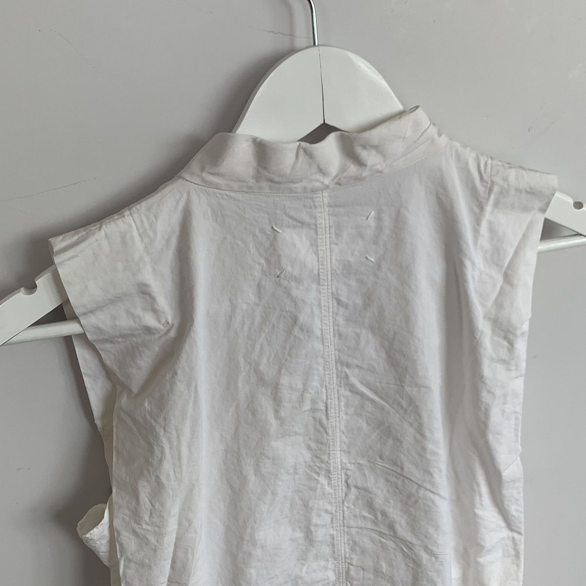 Maison Margiela Maison Margiela Shirt Artisanal Short Sleeve Belt White S Size M / US 6-8 / IT 42-44 - 8 Thumbnail