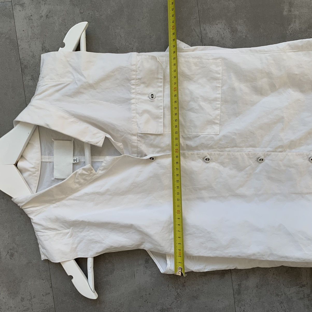 Maison Margiela Maison Margiela Shirt Artisanal Short Sleeve Belt White S Size M / US 6-8 / IT 42-44 - 13 Thumbnail