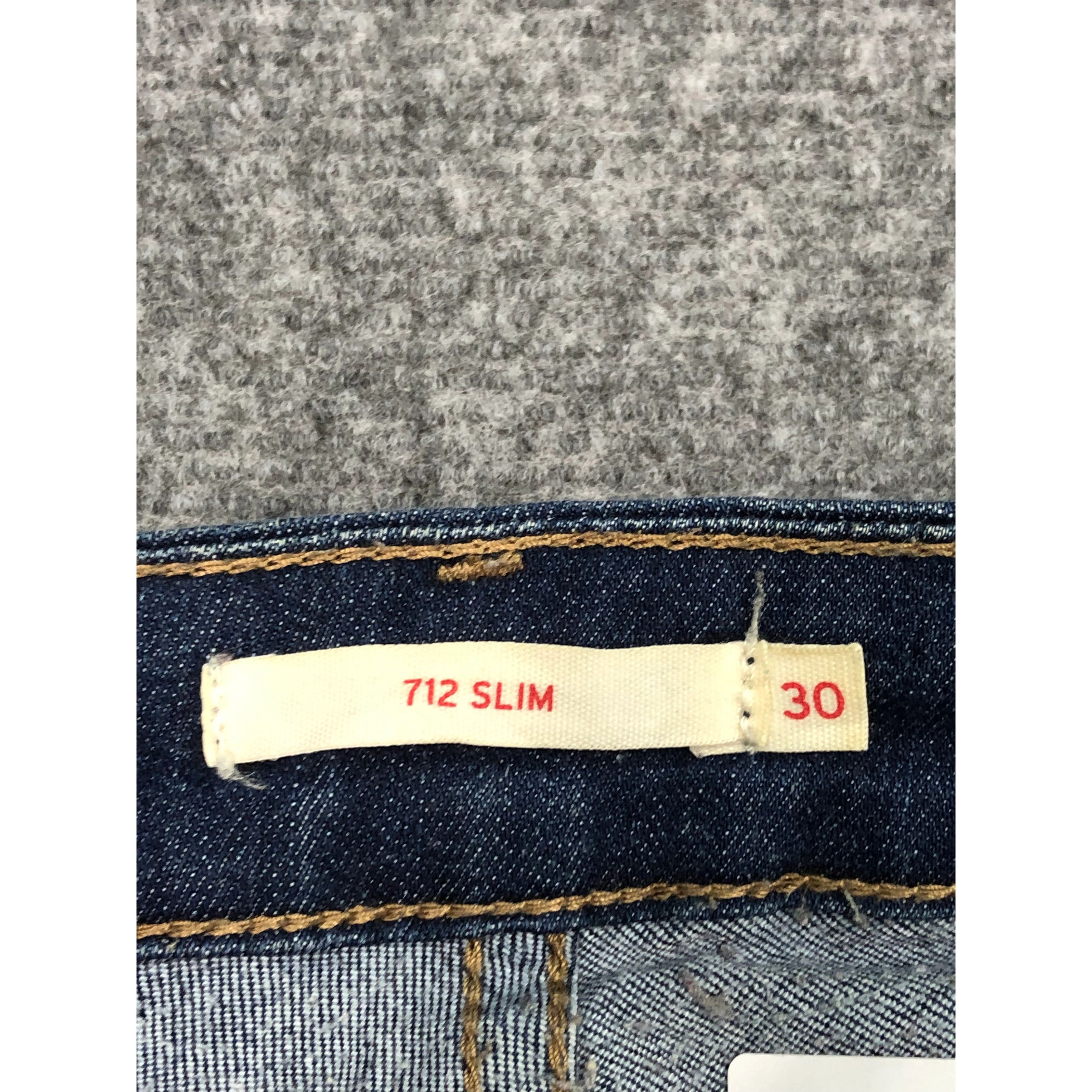 Levi's Vintage Levis 712 Slimfit Blue Jeans DP0169 Size US 32 / EU 48 - 6 Thumbnail
