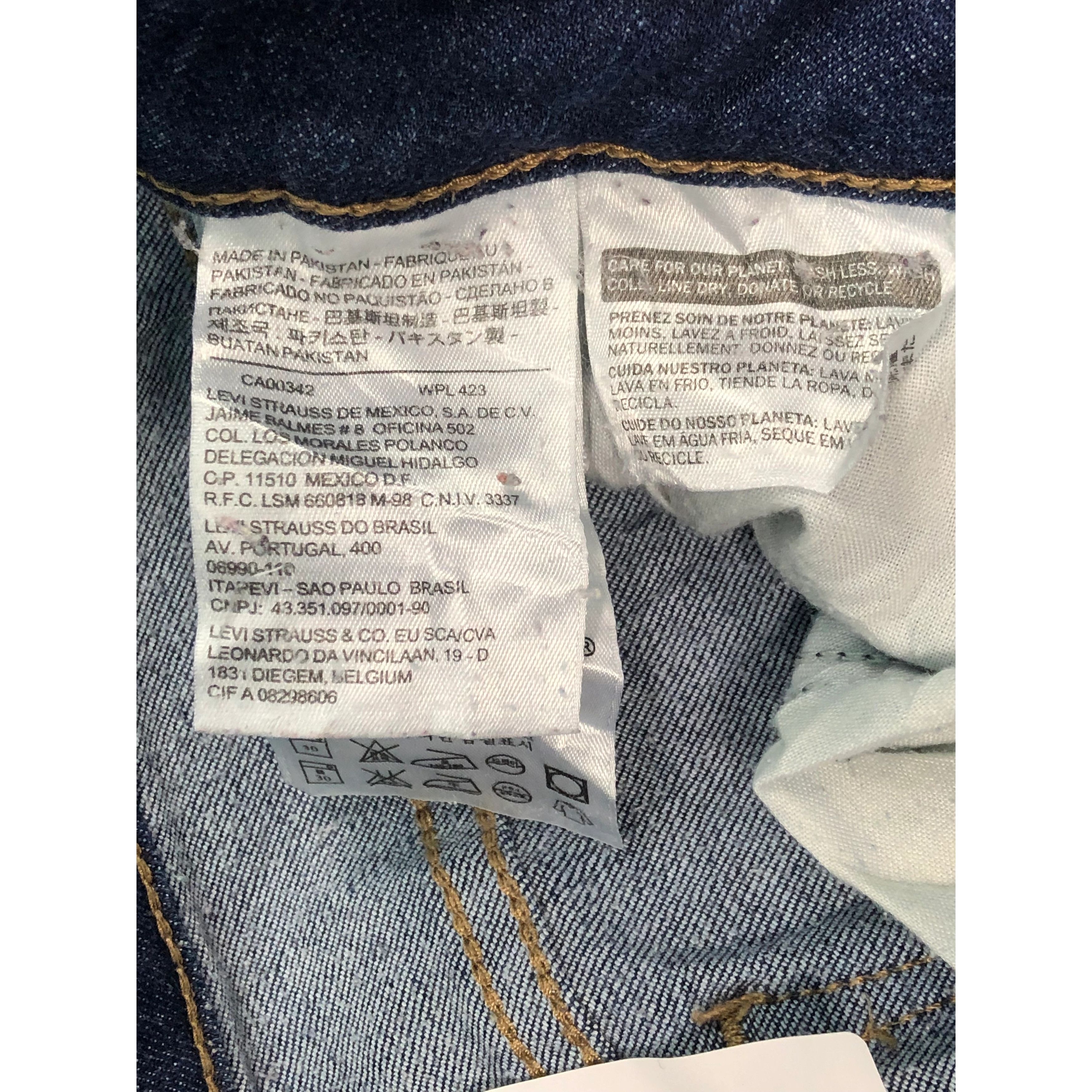 Levi's Vintage Levis 712 Slimfit Blue Jeans DP0169 Size US 32 / EU 48 - 7 Thumbnail