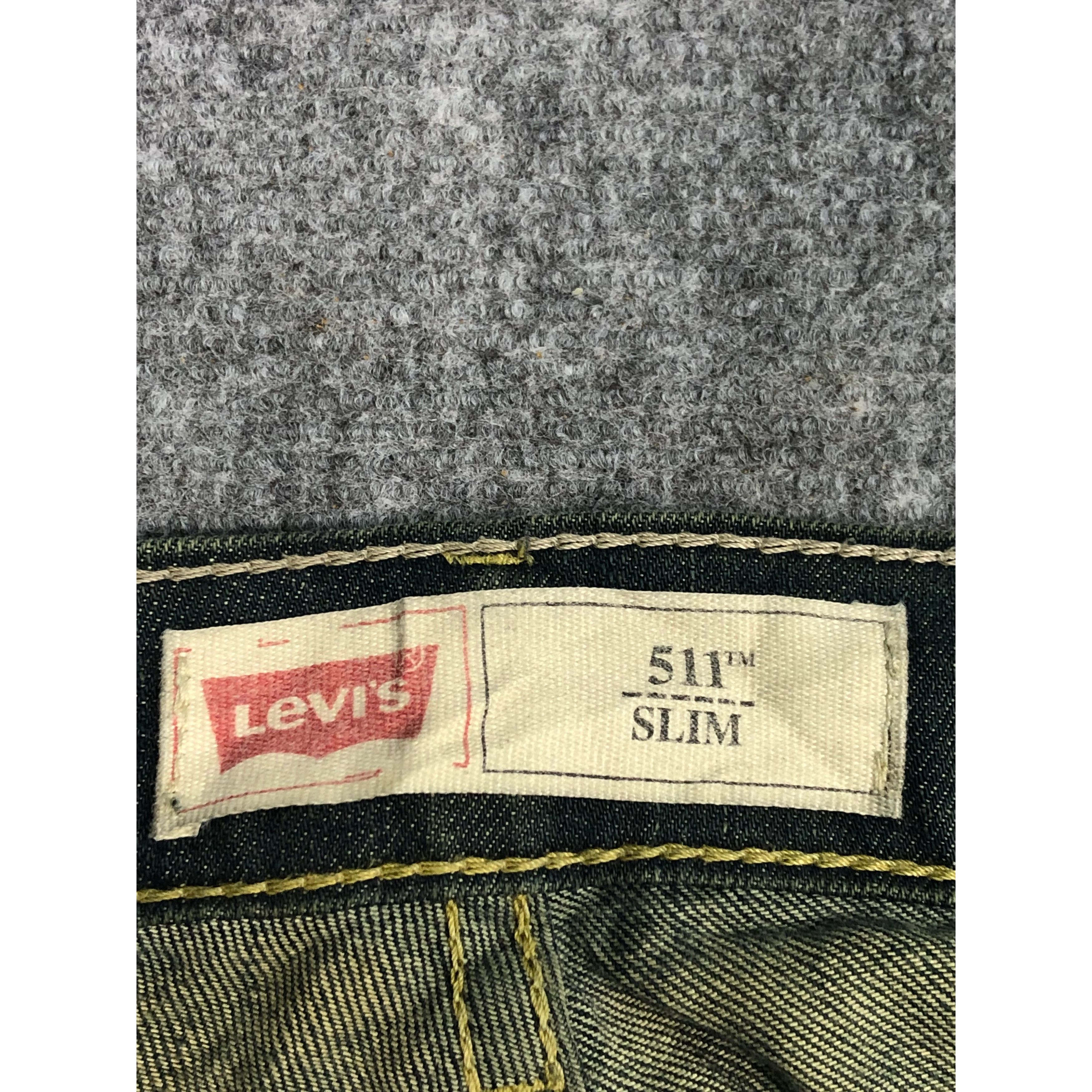 Levi's Vintage Levis 511 Skinny Blue Jeans DP0172 Size US 32 / EU 48 - 6 Thumbnail