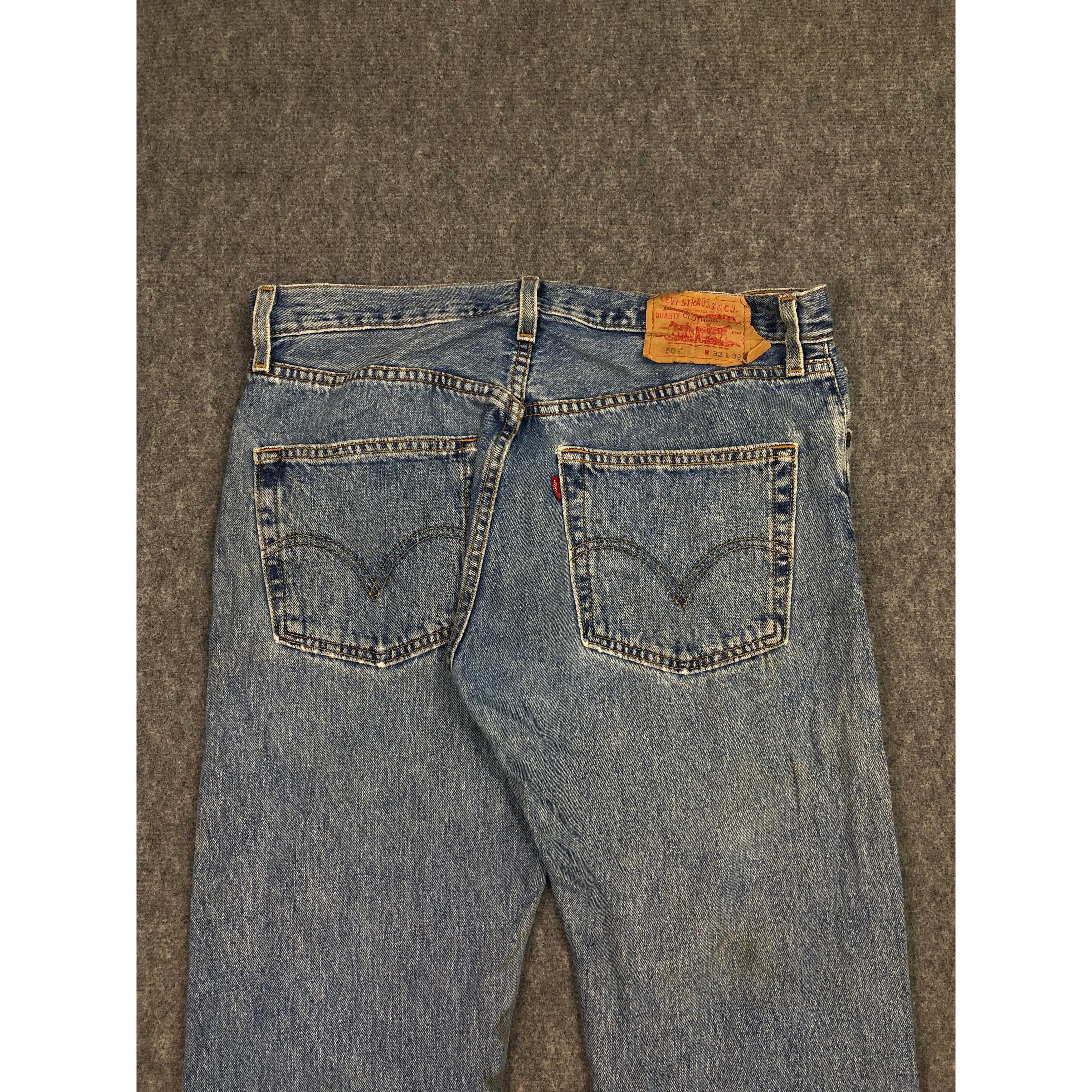 Levi's Vintage 90s Levis 501 Faded Denim Pant DP0099 Size US 32 / EU 48 - 4 Thumbnail