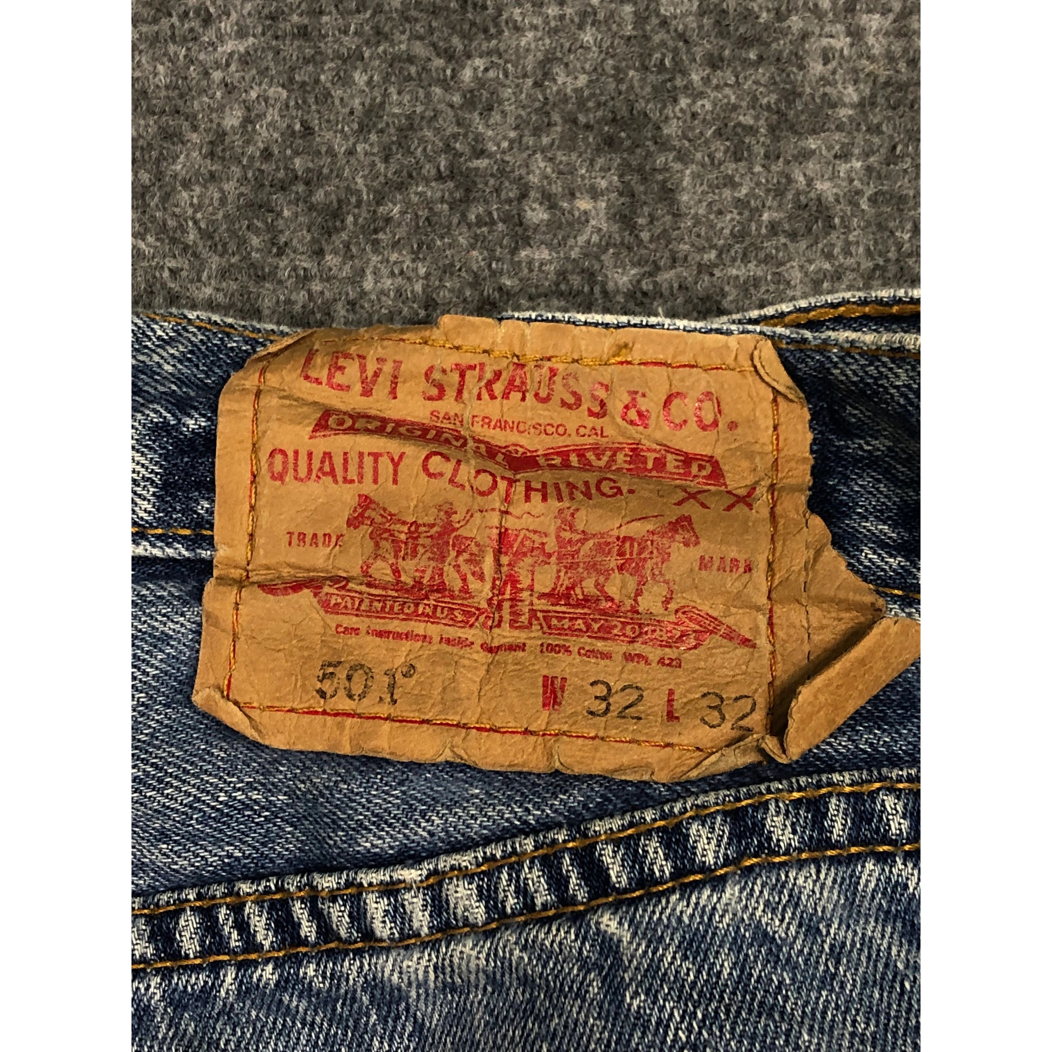Levi's Vintage 90s Levis 501 Faded Denim Pant DP0099 Size US 32 / EU 48 - 5 Thumbnail