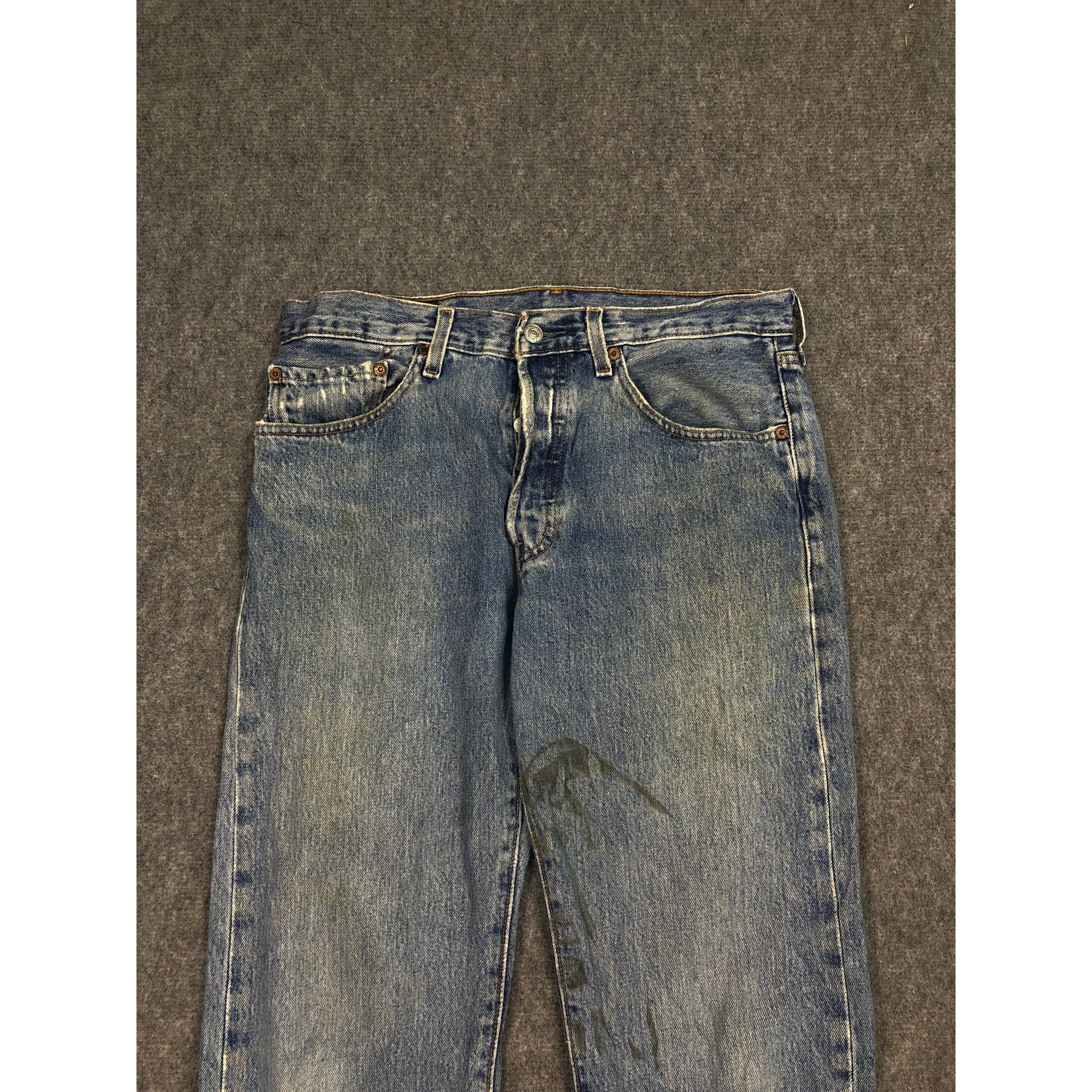 Levi's Vintage 90s Levis 501 Faded Denim Pant DP0099 Size US 32 / EU 48 - 3 Thumbnail