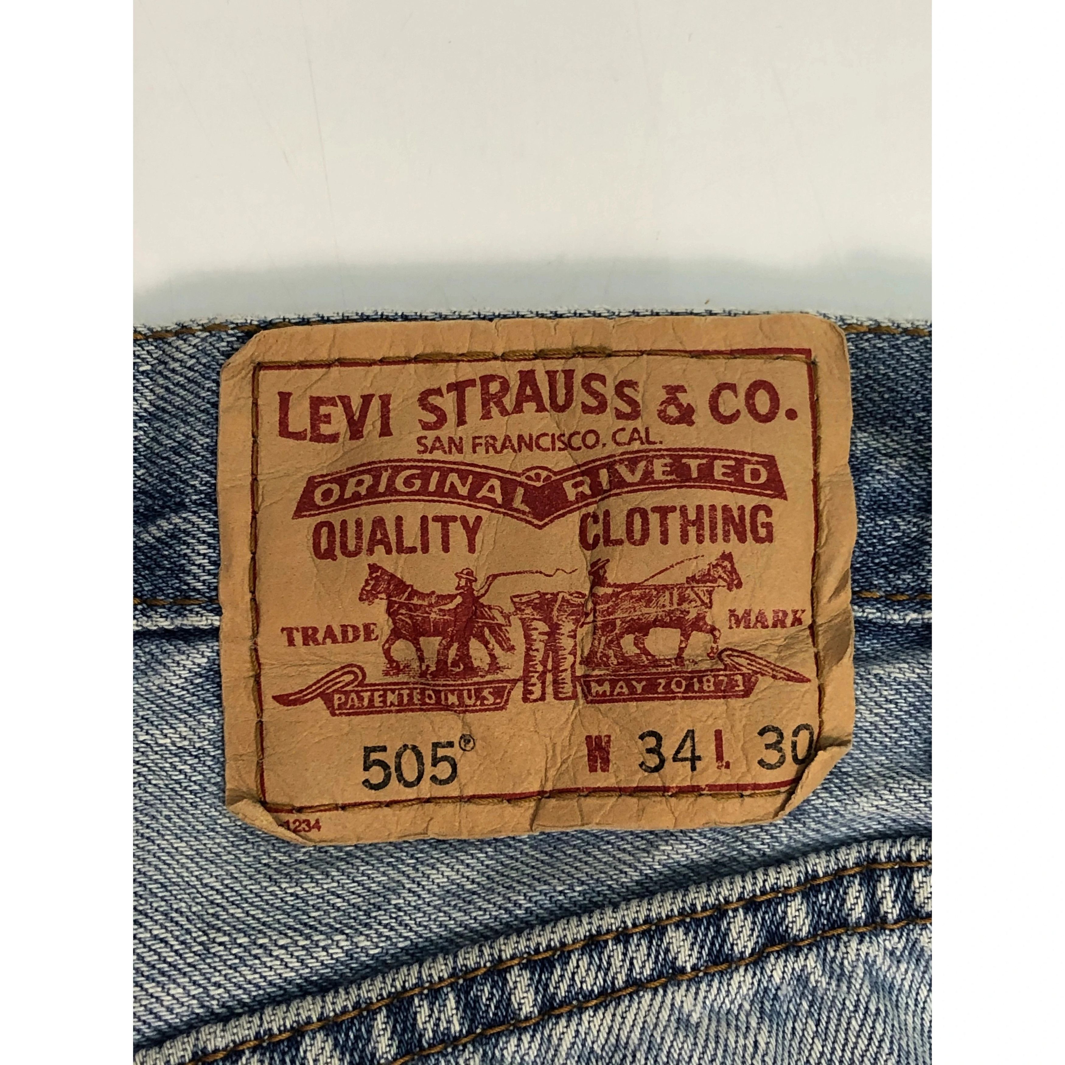Levi's Vintage Levis 505 Regular Fit Faded Denim DP0080 Size US 32 / EU 48 - 5 Thumbnail