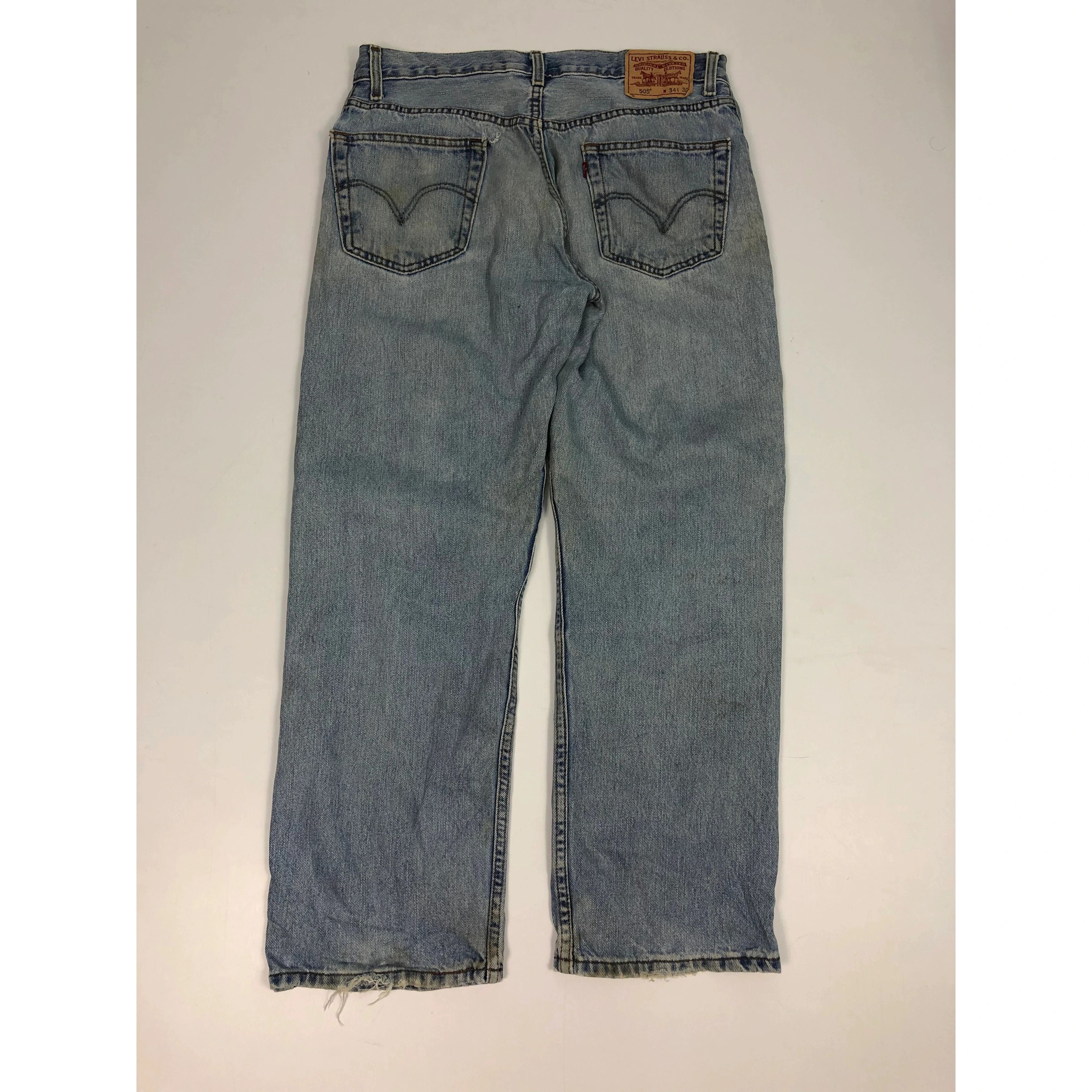 Levi's Vintage Levis 505 Regular Fit Faded Denim DP0080 Size US 32 / EU 48 - 3 Thumbnail