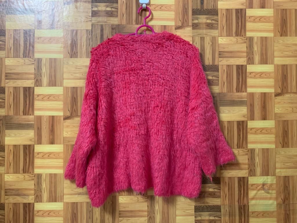 Japanese Brand Saralam Faux Fur Sweatshirt (soft) Size S / US 4 / IT 40 - 2 Thumbnail
