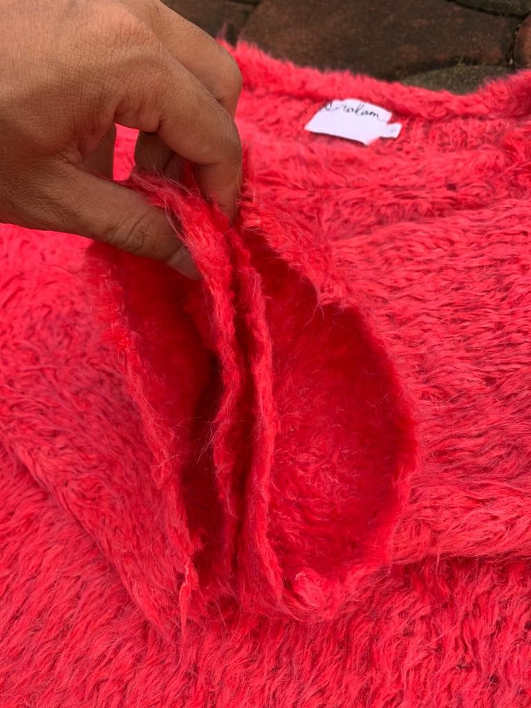 Japanese Brand Saralam Faux Fur Sweatshirt (soft) Size S / US 4 / IT 40 - 7 Thumbnail