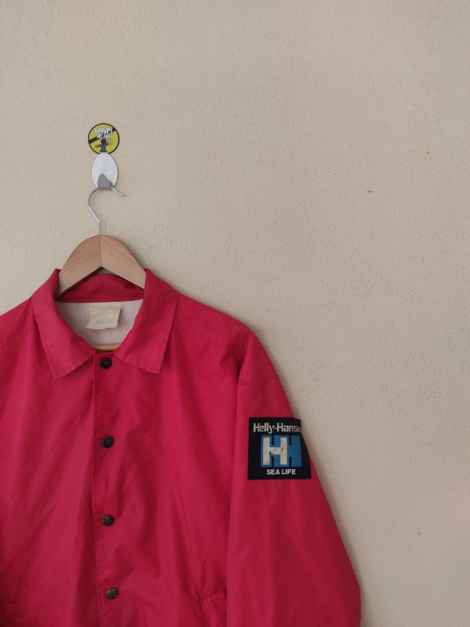 Helly Hansen × Vintage VINTAGE HELLY HANSEN SEA LIFE RED COACH JACKET Size US L / EU 52-54 / 3 - 2 Thumbnail