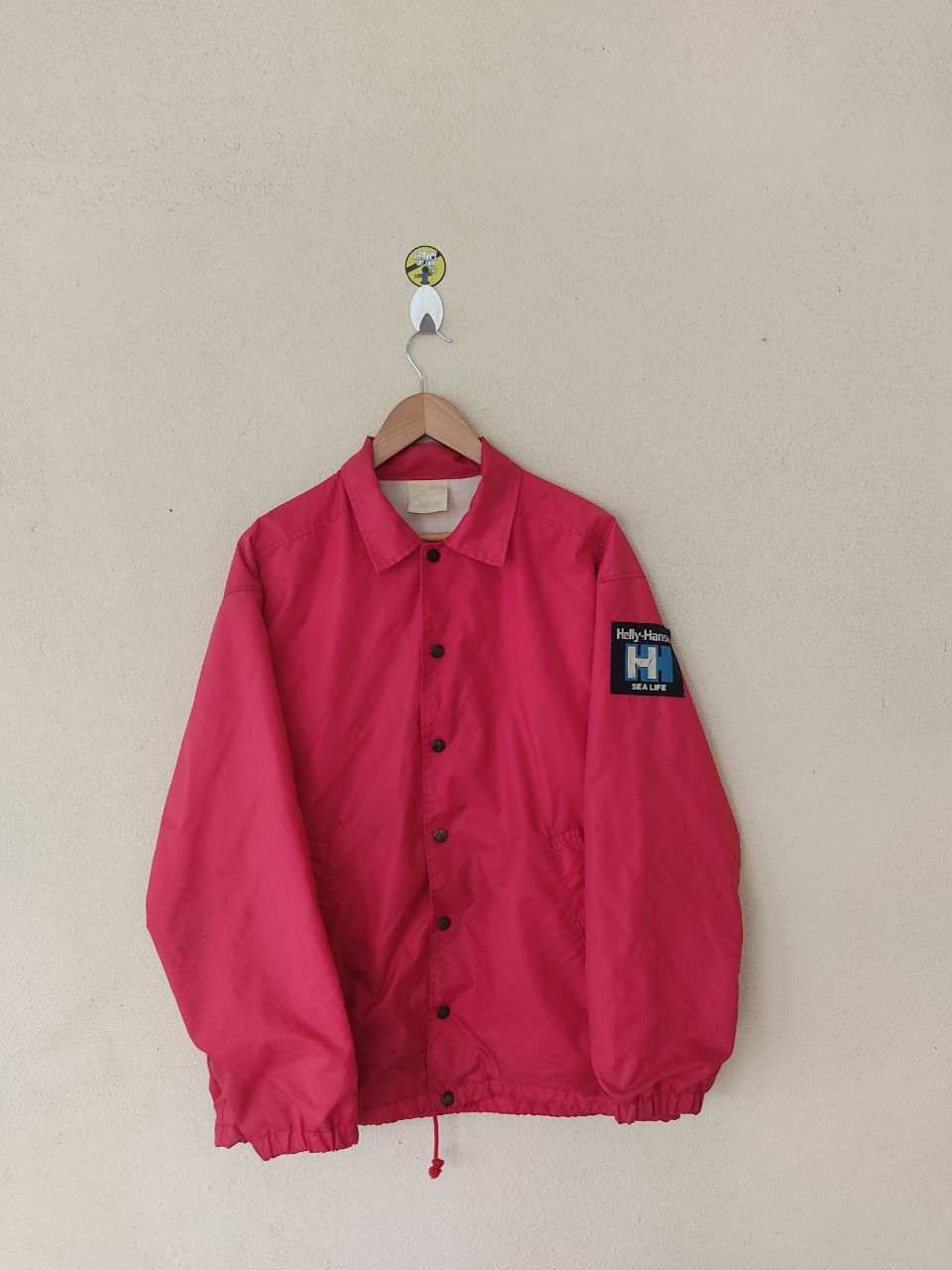 Helly Hansen × Vintage VINTAGE HELLY HANSEN SEA LIFE RED COACH JACKET Size US L / EU 52-54 / 3 - 1 Thumbnail