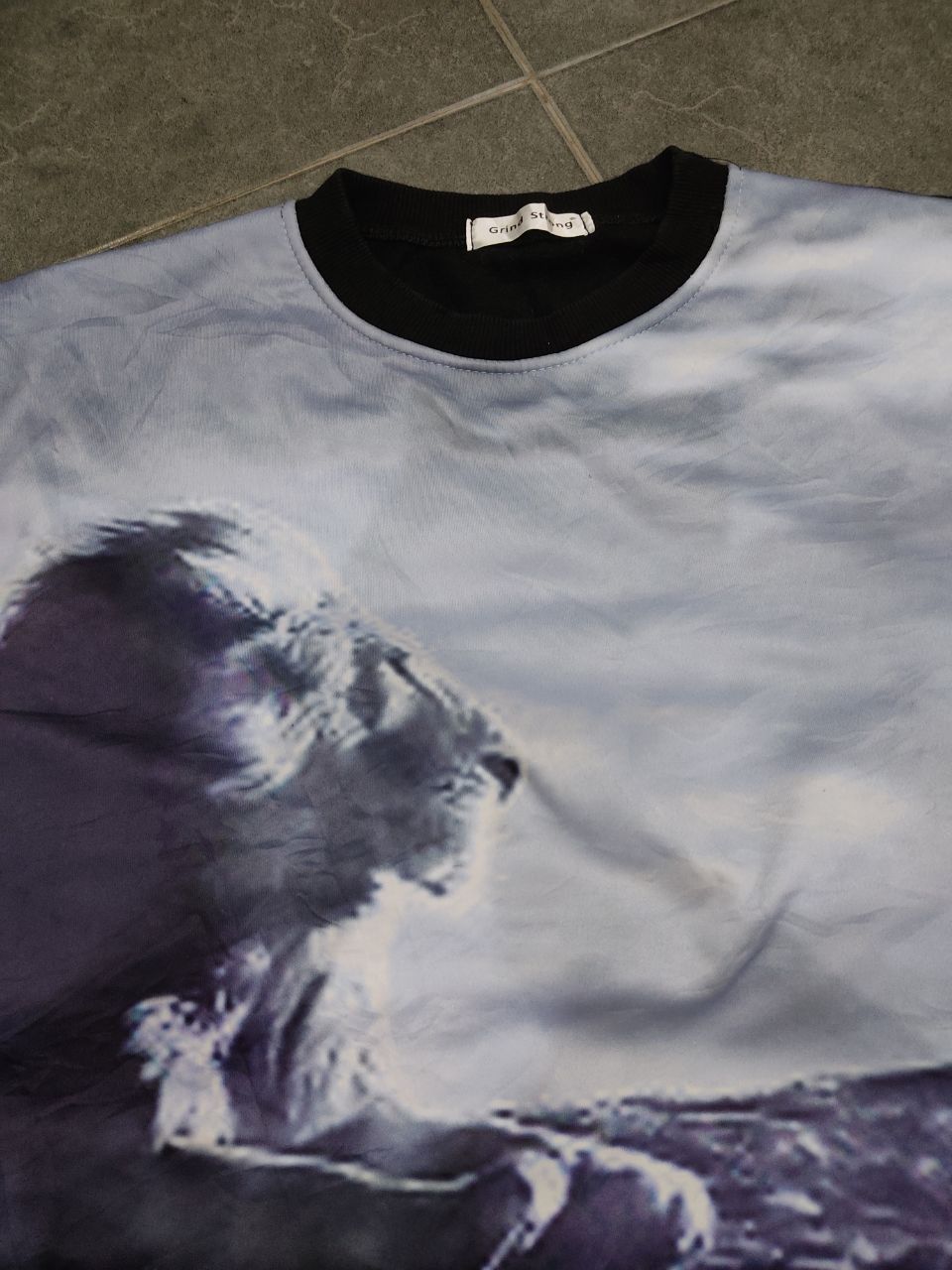 Japanese Brand GRIND STRONG LION OVERPRINT SWEATSHIRT Size US L / EU 52-54 / 3 - 3 Thumbnail
