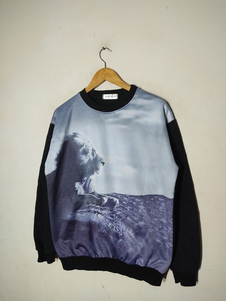 Japanese Brand GRIND STRONG LION OVERPRINT SWEATSHIRT Size US L / EU 52-54 / 3 - 1 Thumbnail