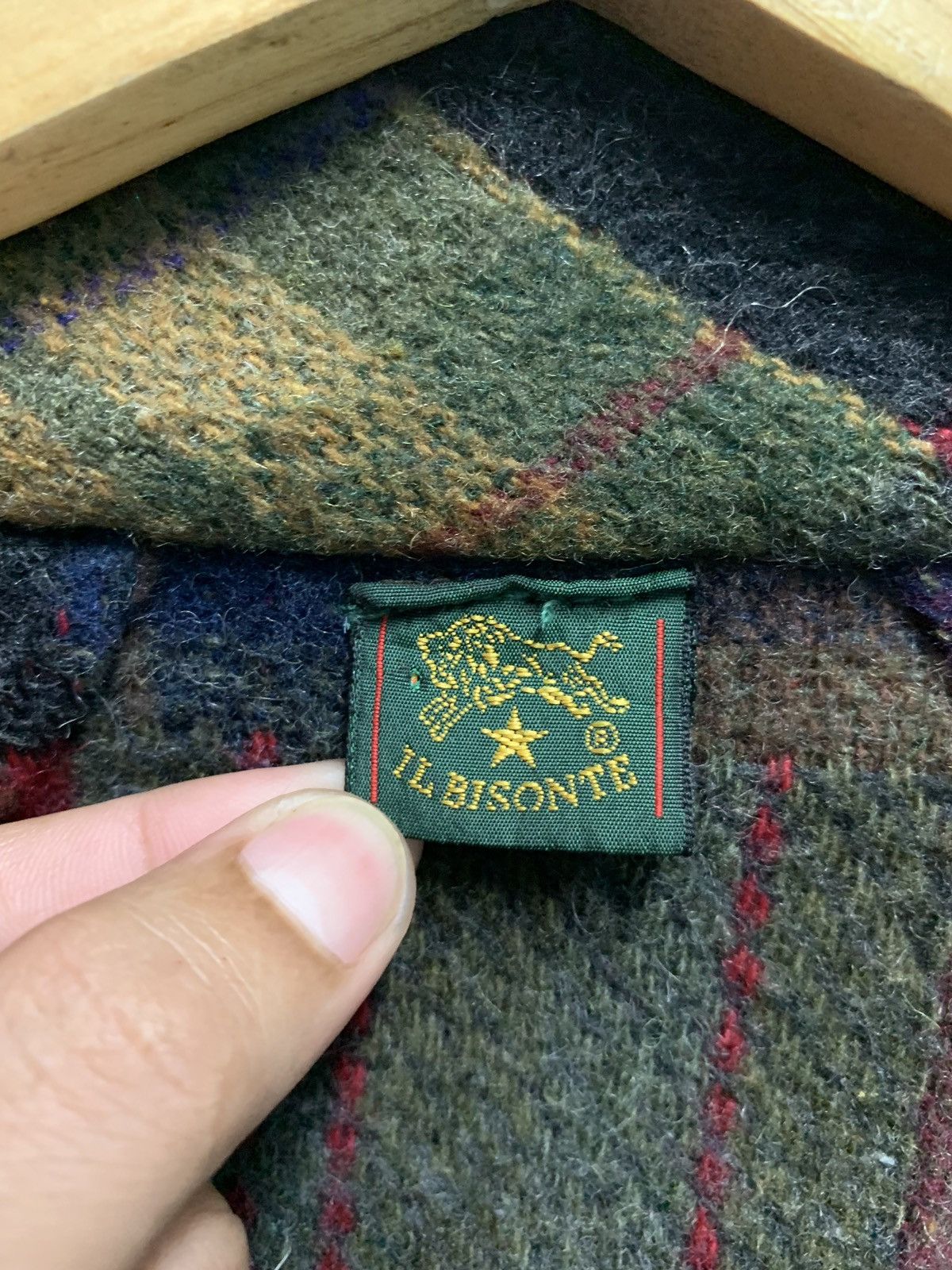 Designer × Il Bisonte × Japanese Brand 🇯🇵 Kapital Style Smile Pocket Checked Wool Jacket Japan Size US M / EU 48-50 / 2 - 8 Thumbnail