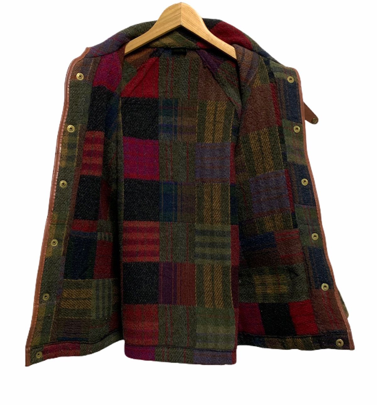 Designer × Il Bisonte × Japanese Brand 🇯🇵 Kapital Style Smile Pocket Checked Wool Jacket Japan Size US M / EU 48-50 / 2 - 6 Thumbnail