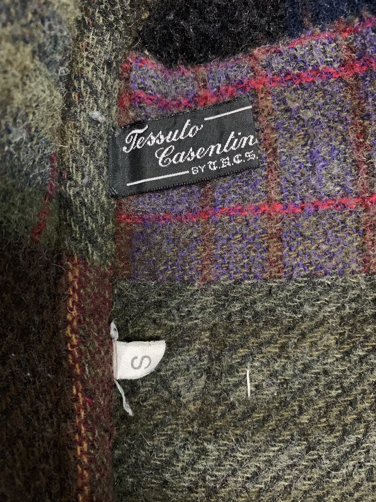 Designer × Il Bisonte × Japanese Brand 🇯🇵 Kapital Style Smile Pocket Checked Wool Jacket Japan Size US M / EU 48-50 / 2 - 10 Thumbnail