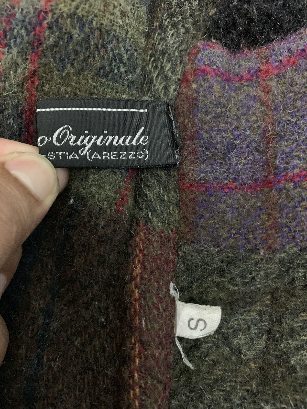 Designer × Il Bisonte × Japanese Brand 🇯🇵 Kapital Style Smile Pocket Checked Wool Jacket Japan Size US M / EU 48-50 / 2 - 11 Thumbnail