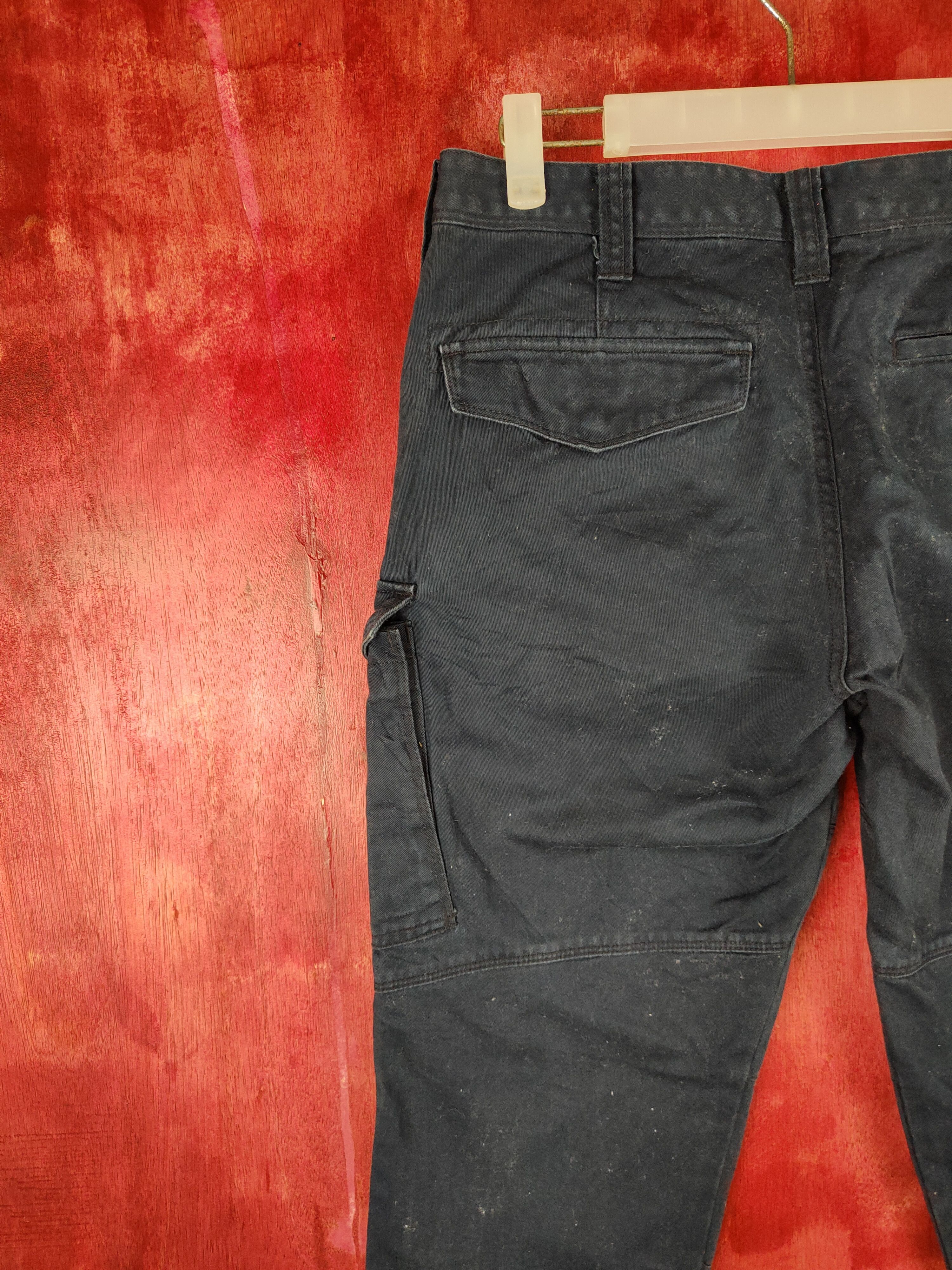 Japanese Brand × Vintage Burtle Dark Blue Multi Pocket Tactical Cargo Pants #250B Size US 29 - 10 Thumbnail