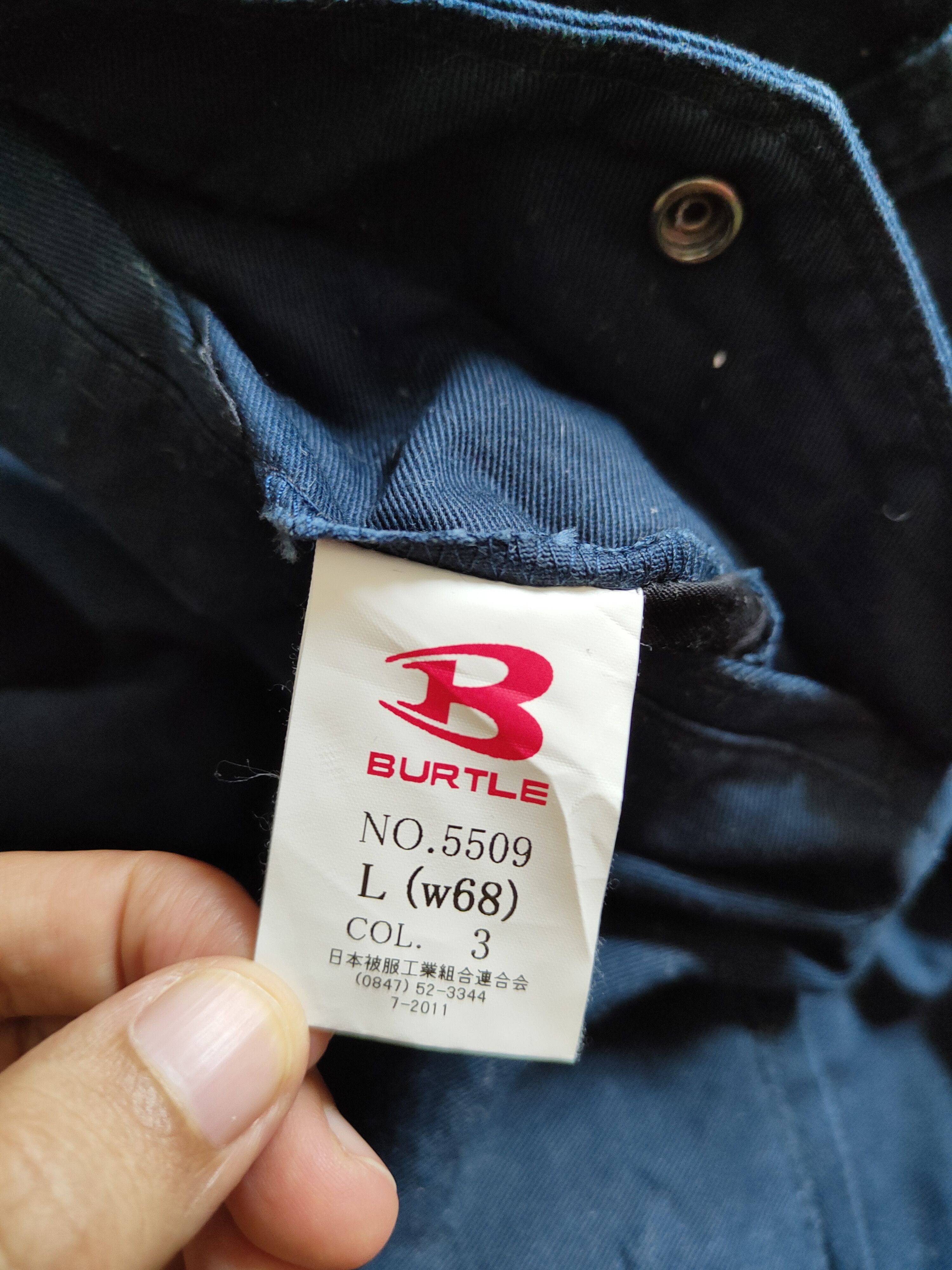 Japanese Brand × Vintage Burtle Dark Blue Multi Pocket Tactical Cargo Pants #250B Size US 29 - 16 Thumbnail