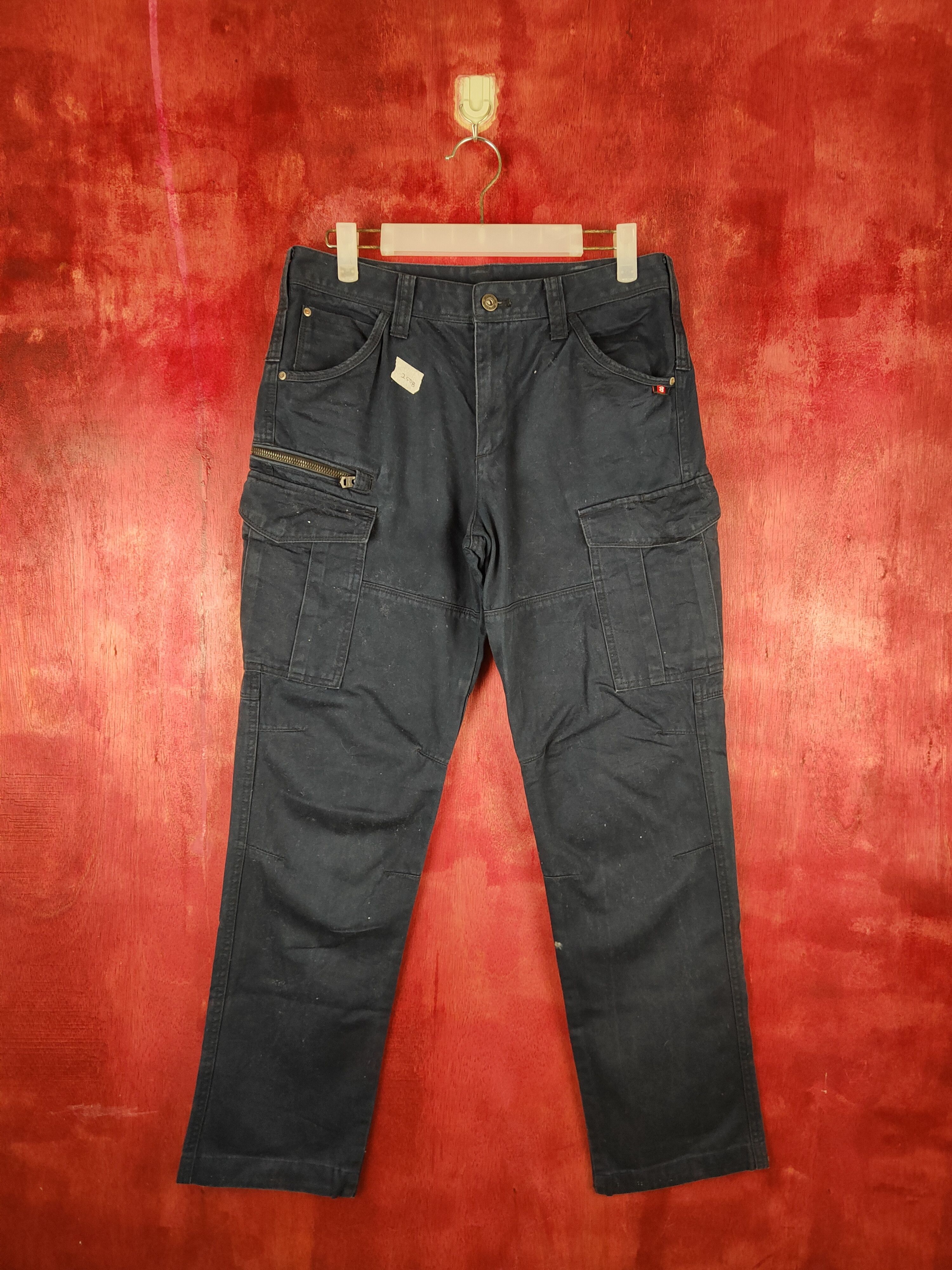 Burtle Dark Blue Multi Pocket Tactical Cargo Pants #250B
