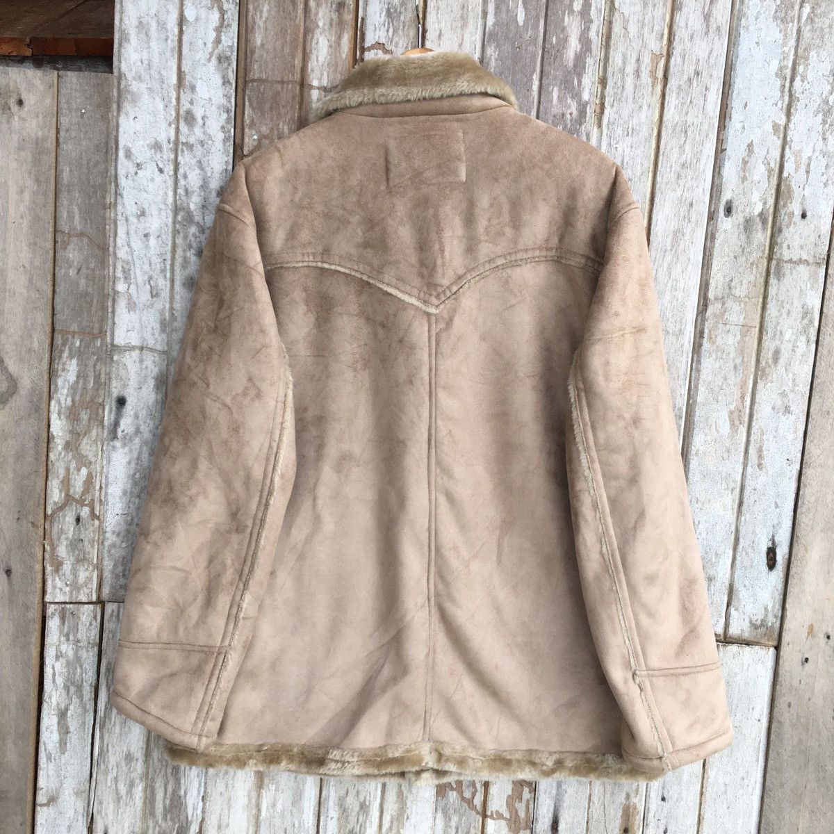 Kansai Yamamoto Thrashed Vintage Kansai jeans leather ERD GRUNGE JACKET Size US L / EU 52-54 / 3 - 4 Thumbnail