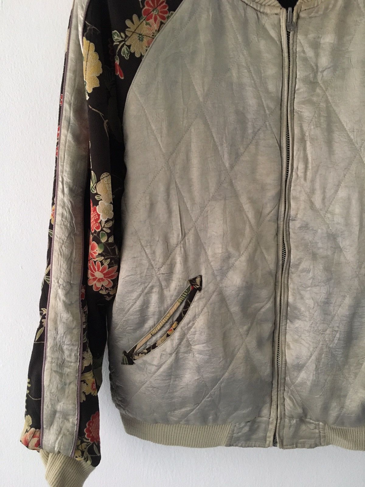 Japanese Brand silk reversible jacket Size US L / EU 52-54 / 3 - 9 Thumbnail