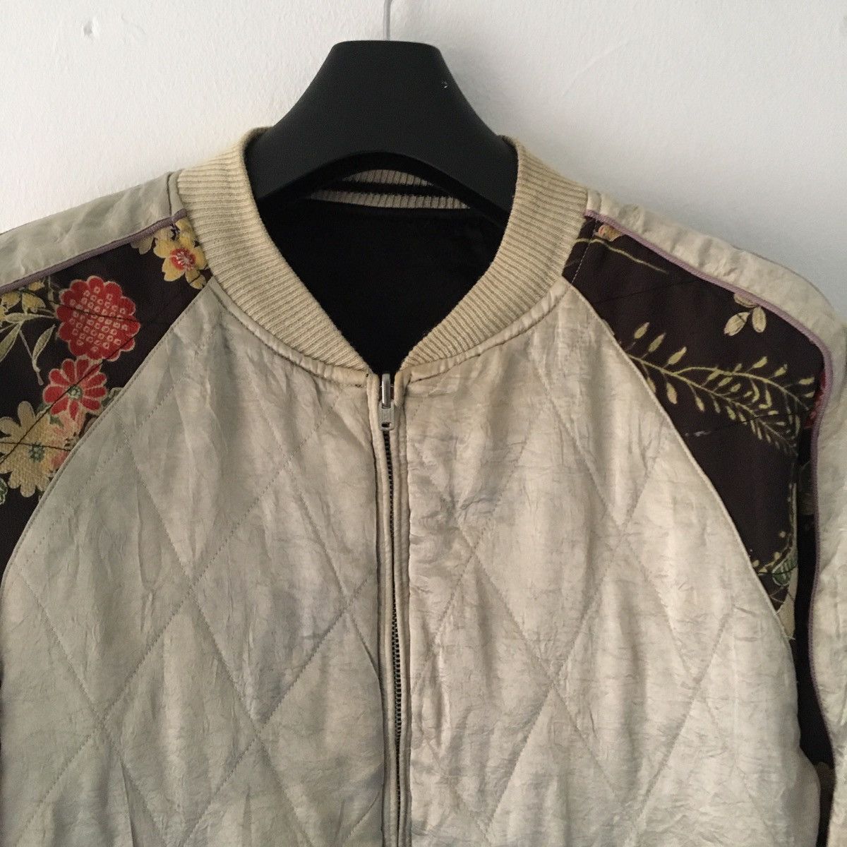 Japanese Brand silk reversible jacket Size US L / EU 52-54 / 3 - 7 Thumbnail