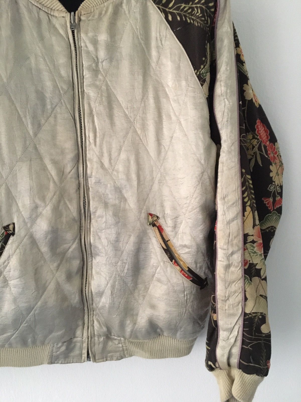 Japanese Brand silk reversible jacket Size US L / EU 52-54 / 3 - 8 Thumbnail