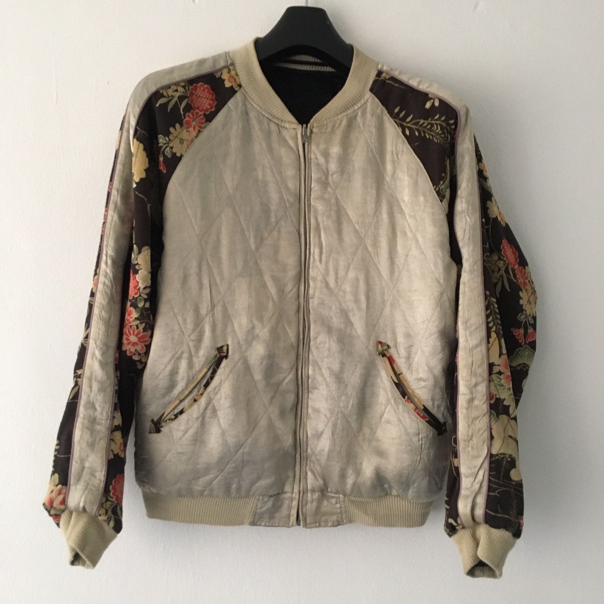 Japanese Brand silk reversible jacket Size US L / EU 52-54 / 3 - 6 Thumbnail