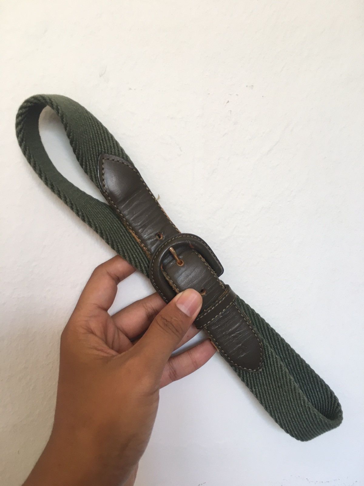 Kenzo vintage trim leather canvas belt Size ONE SIZE - 1 Thumbnail