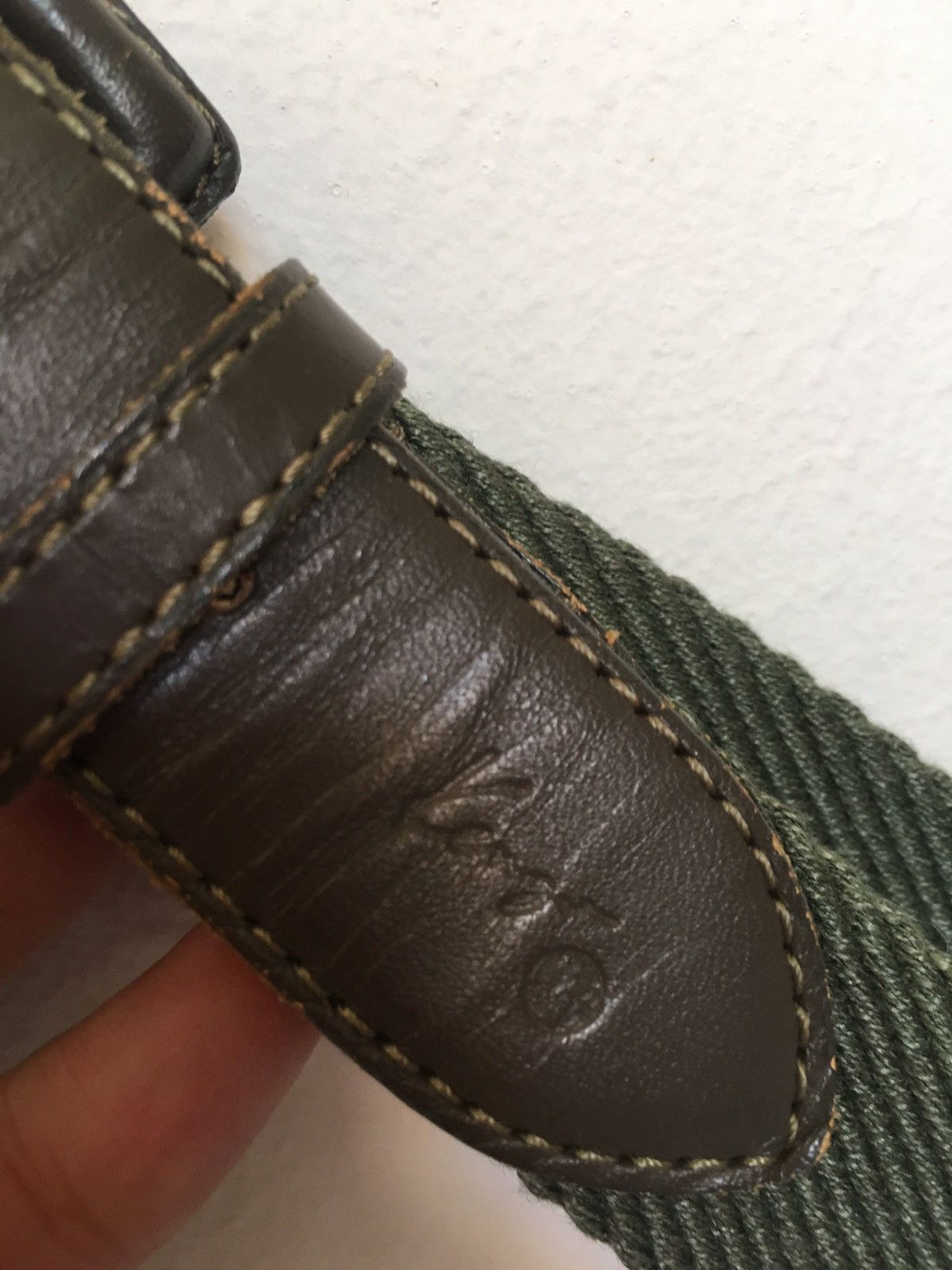 Kenzo vintage trim leather canvas belt Size ONE SIZE - 2 Thumbnail