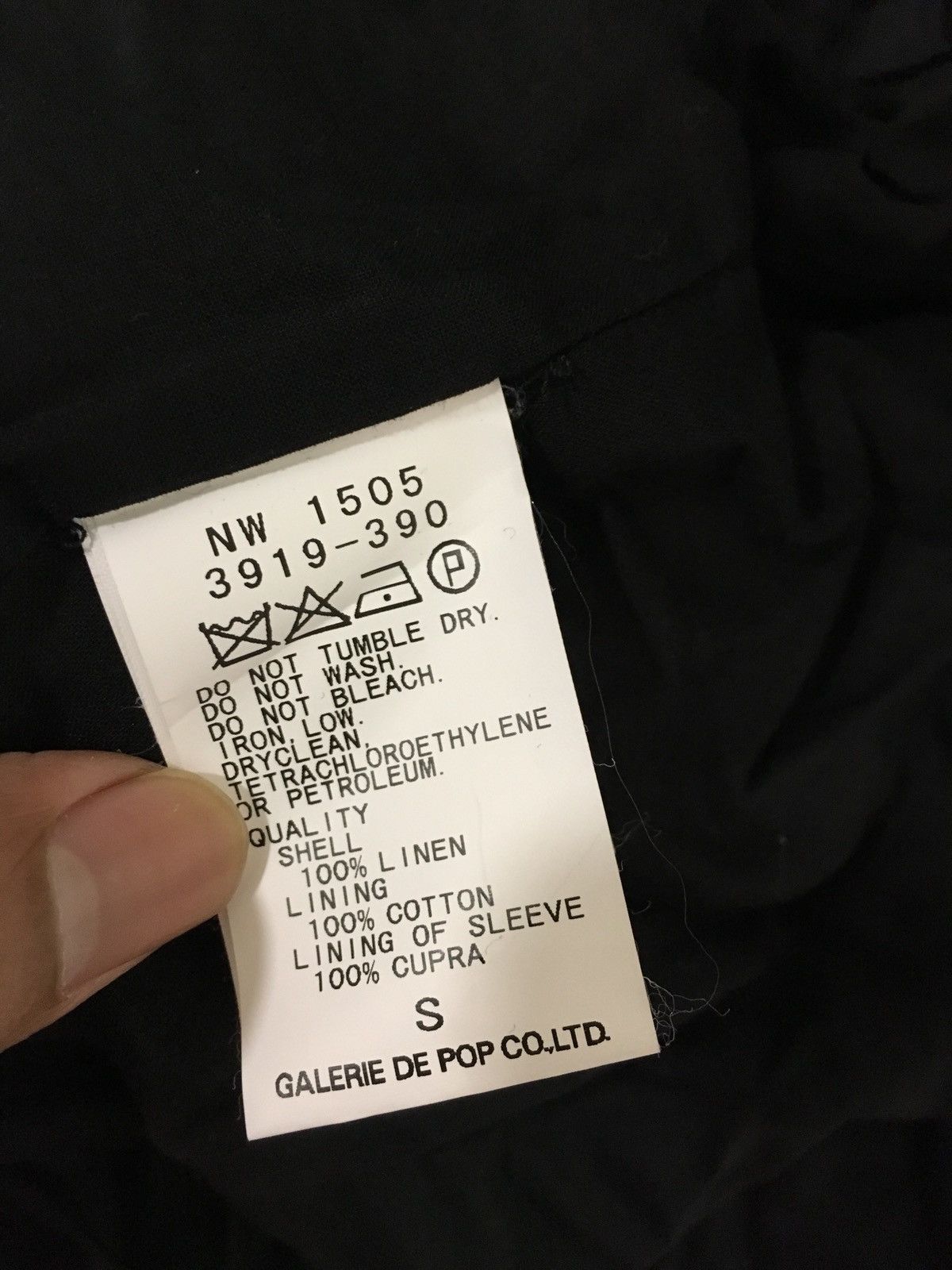 Japanese Brand black cotton coat Size US S / EU 44-46 / 1 - 3 Thumbnail