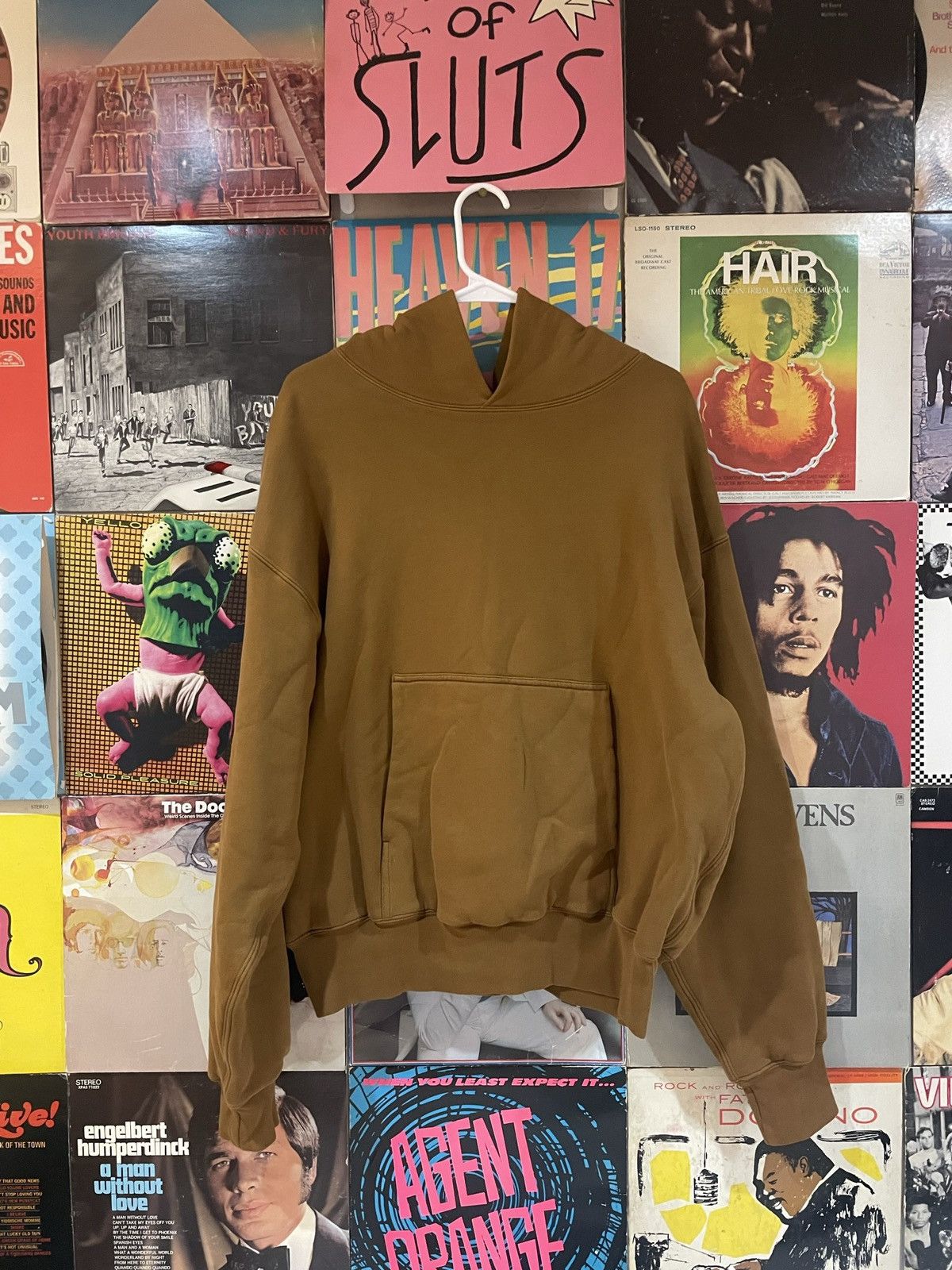 image of Light Brown Yzy Gap Perfect Hoodie, Men's (Size Large)