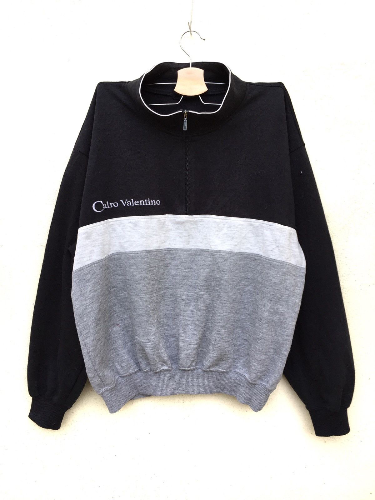 Earl Sweatshirt × Japanese Brand Carlo Half Zipper Sweatshirt Size US L / EU 52-54 / 3 - 1 Thumbnail