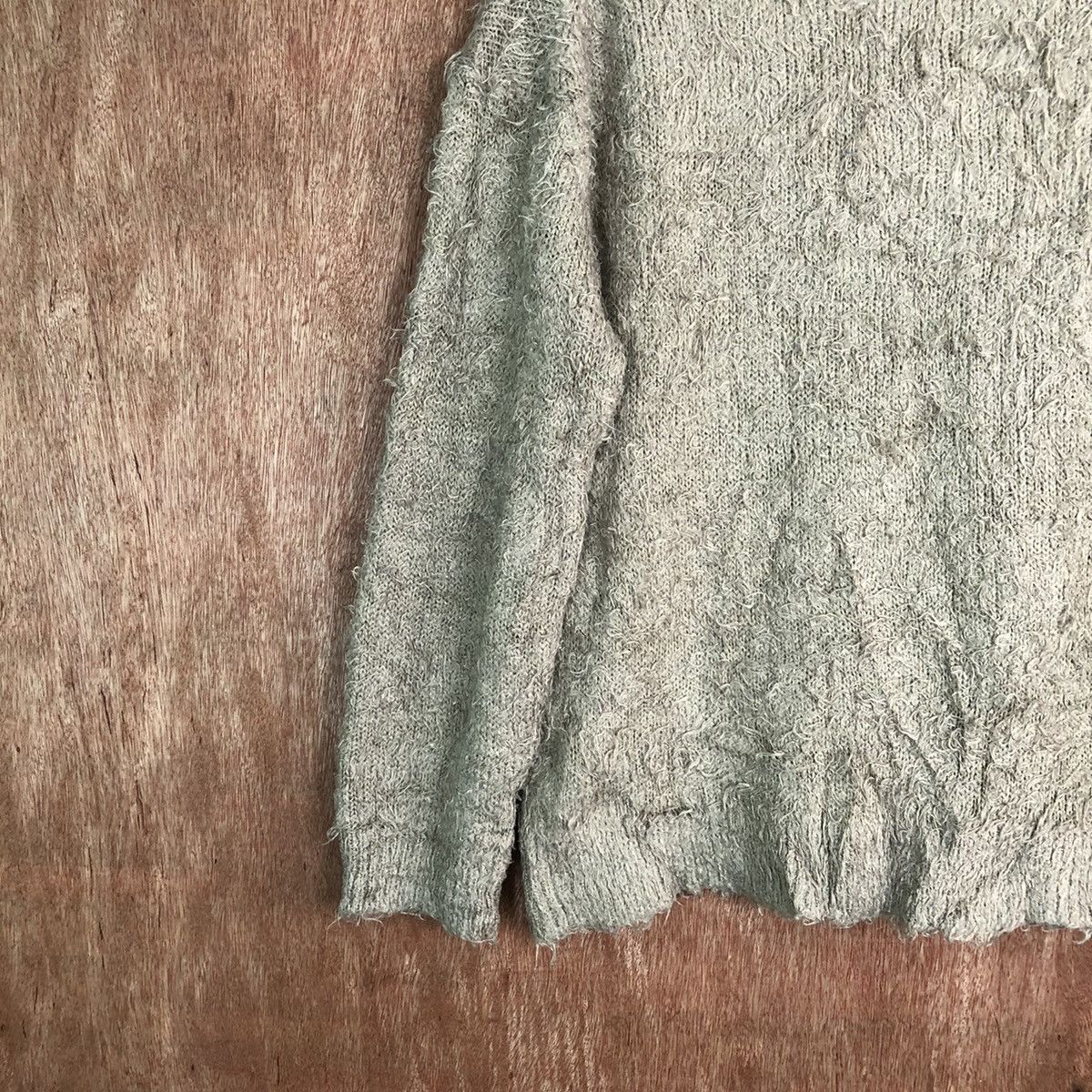 Homespun Knitwear Lepsim Brown Shag Shaggy Fur Mohair Knitwear #6647 Size US L / EU 52-54 / 3 - 10 Thumbnail