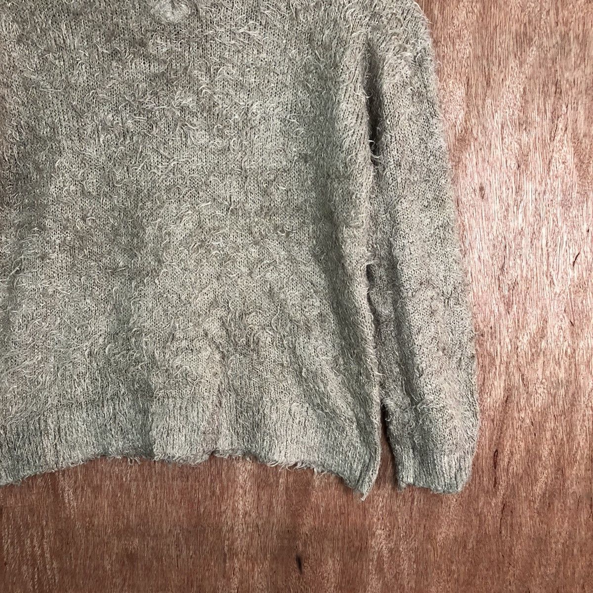 Homespun Knitwear Lepsim Brown Shag Shaggy Fur Mohair Knitwear #6647 Size US L / EU 52-54 / 3 - 5 Thumbnail