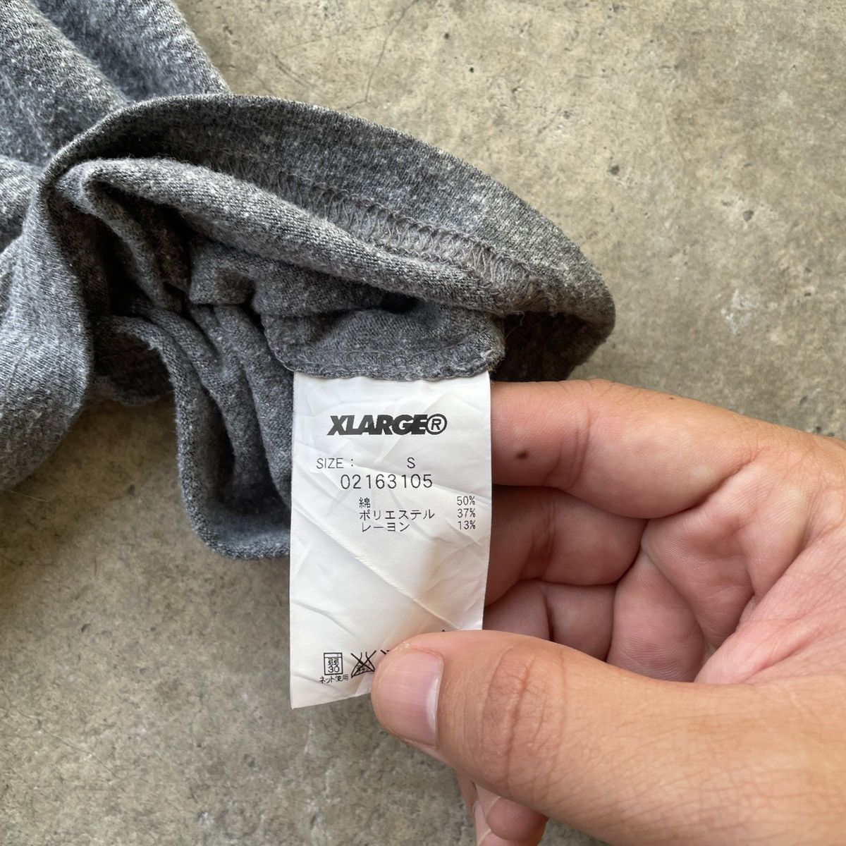 Vintage × Xlarge Vintage Xlarge 3D Block Grey Faded Rare Tee Size US M / EU 48-50 / 2 - 8 Thumbnail