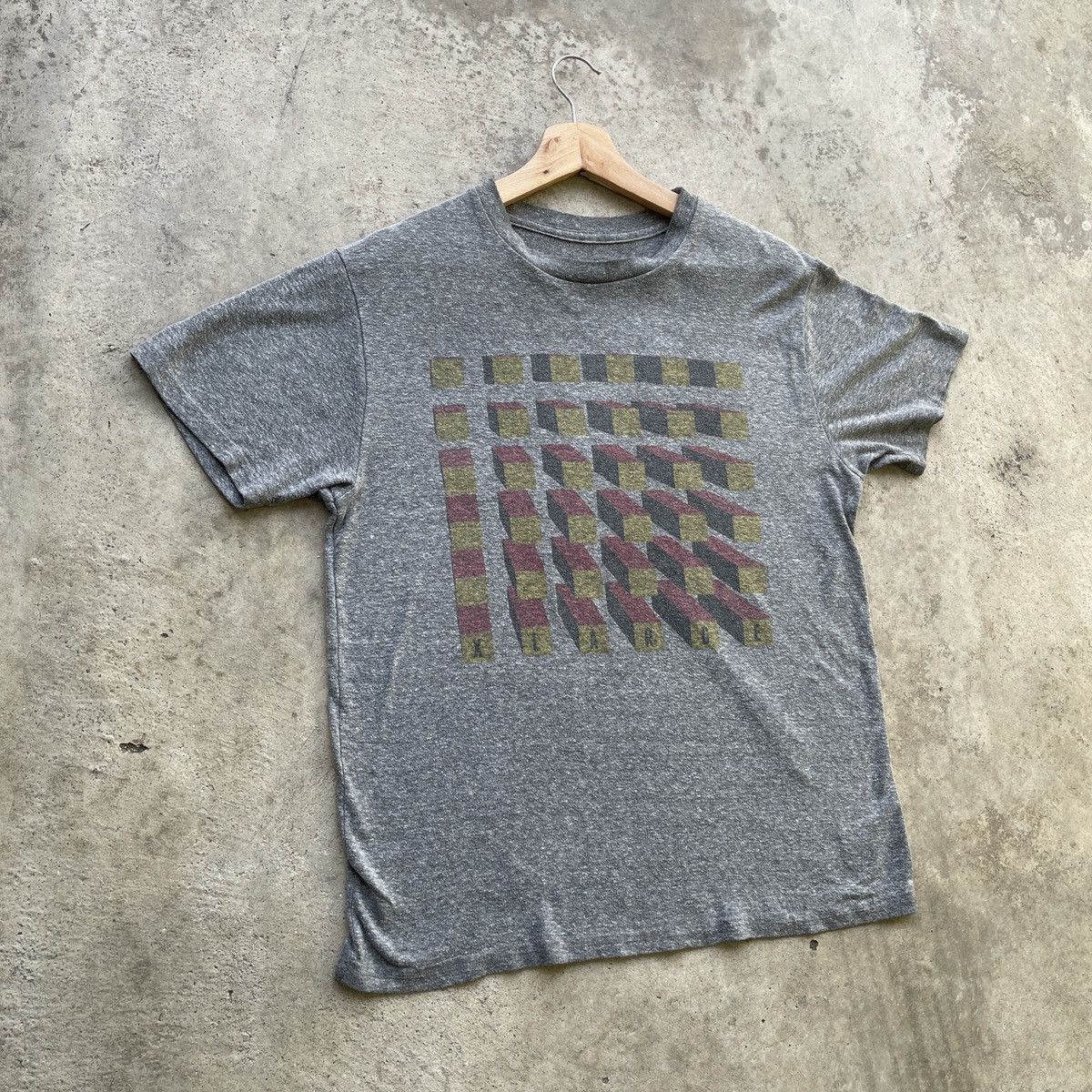 Vintage × Xlarge Vintage Xlarge 3D Block Grey Faded Rare Tee Size US M / EU 48-50 / 2 - 2 Thumbnail