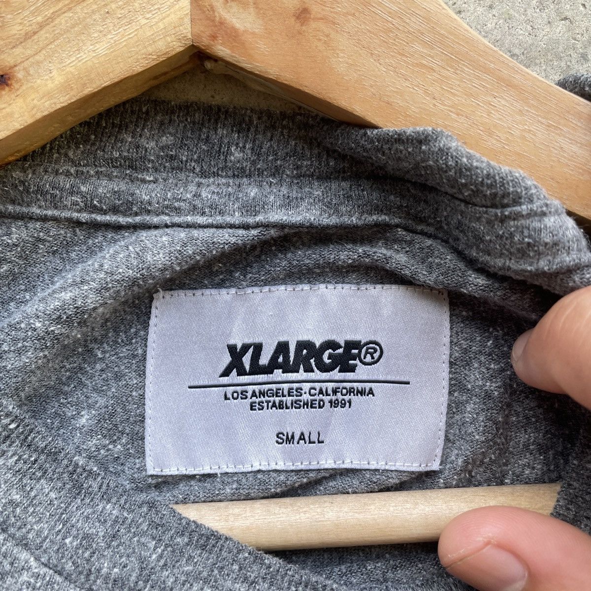 Vintage × Xlarge Vintage Xlarge 3D Block Grey Faded Rare Tee Size US M / EU 48-50 / 2 - 7 Thumbnail