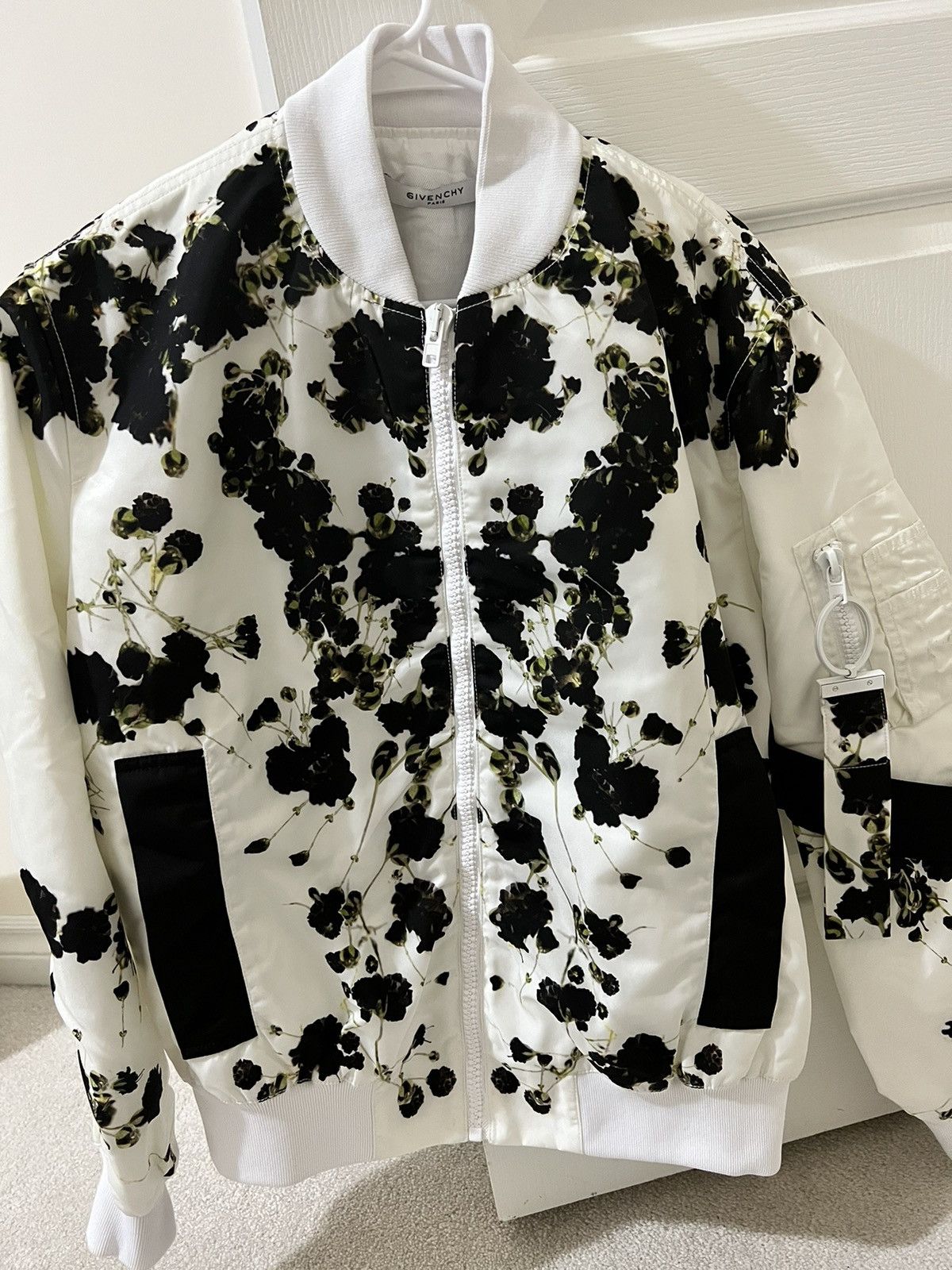 Givenchy Printed Bomber Jacket (Floral and Fire Print): ASO