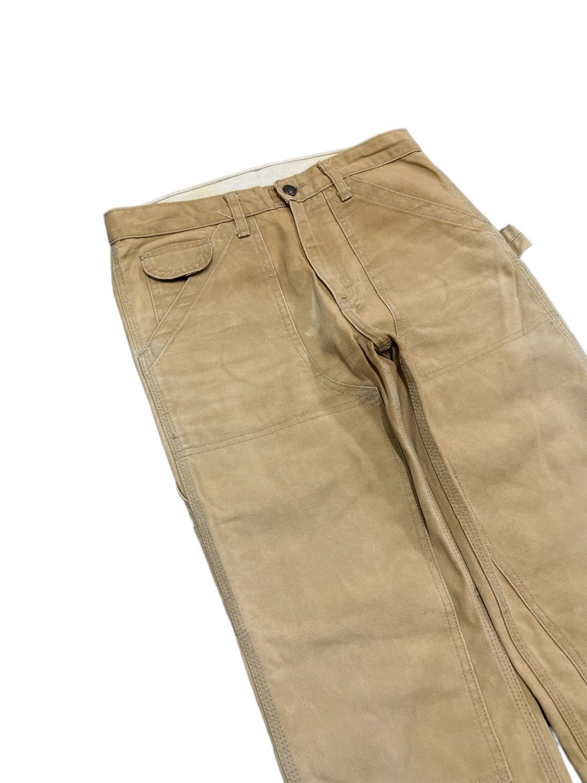 Vintage VINTAGE 90’s THRASHED FADED DOUBLE KNEE WORK WEAR Size US 30 / EU 46 - 4 Thumbnail